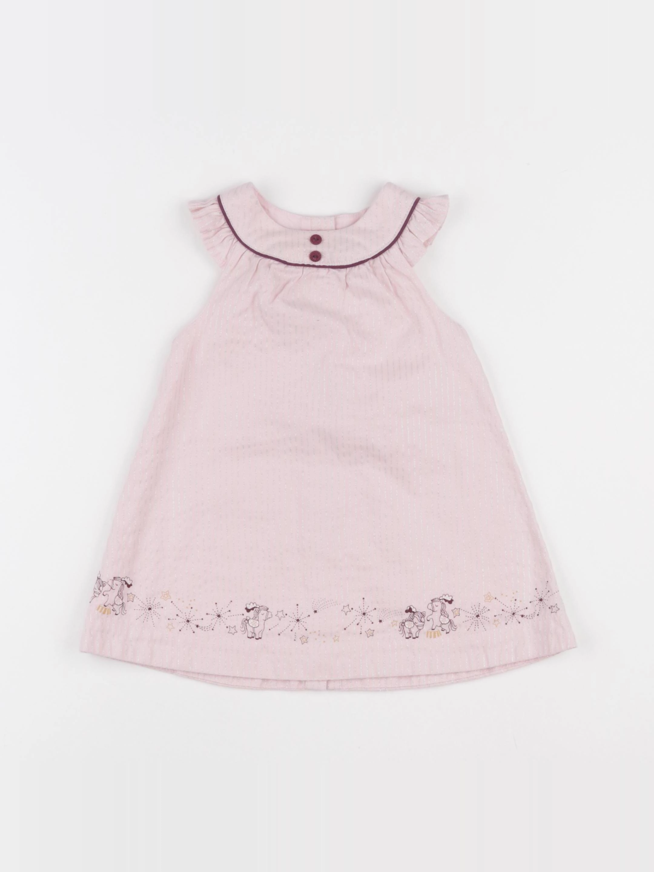 Sergent Major - robe rose - 12 mois