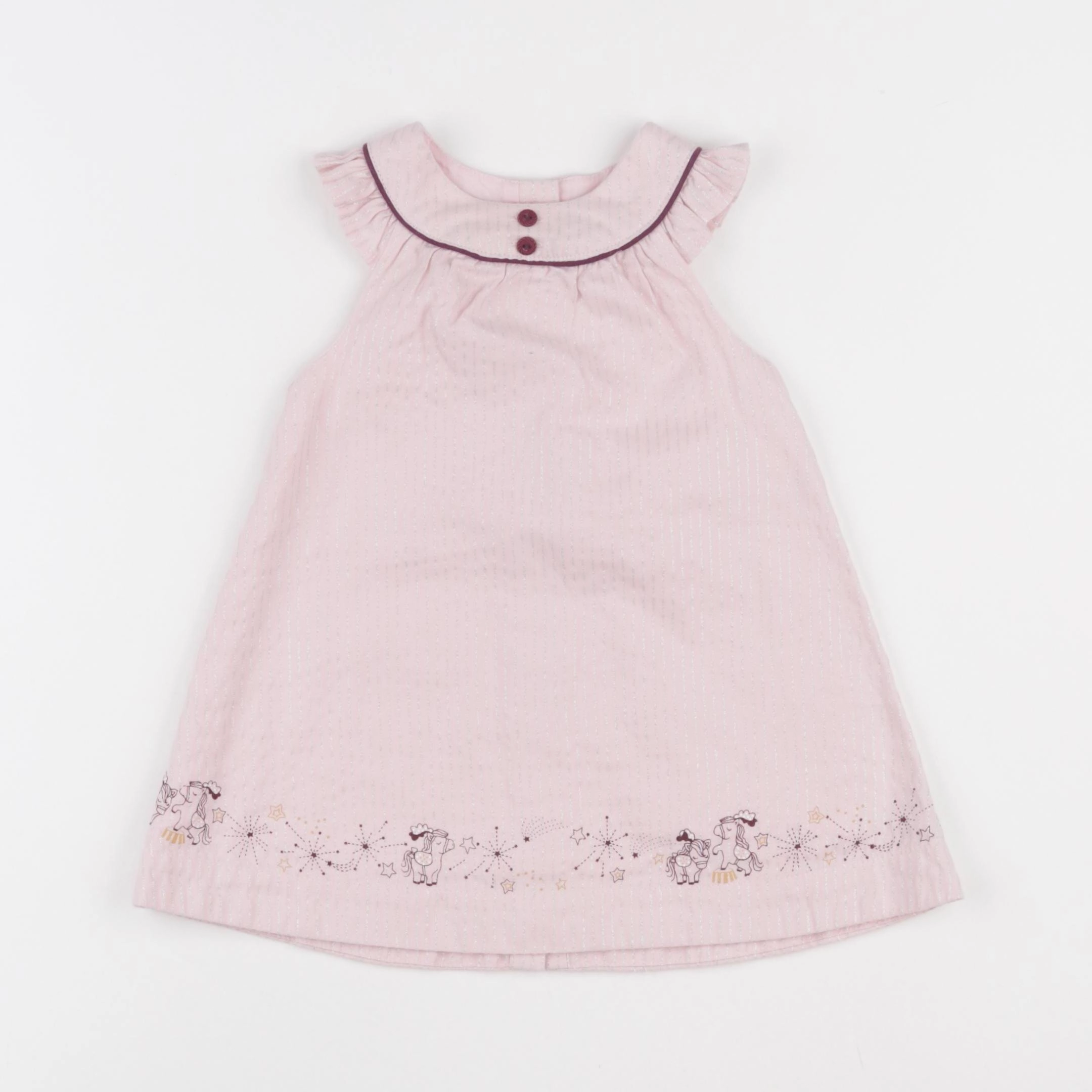Sergent Major - robe rose - 12 mois