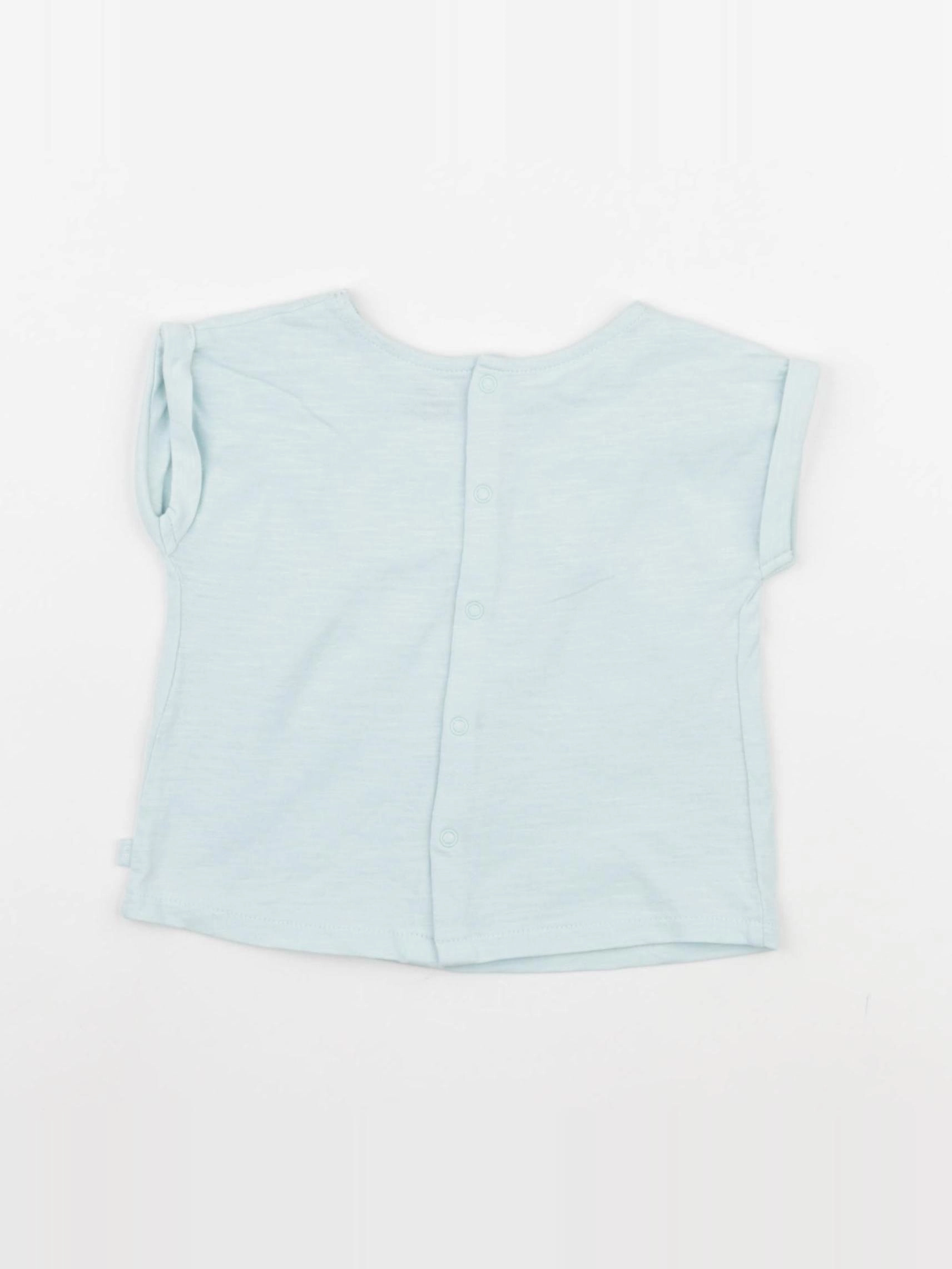 Obaïbi - tee-shirt bleu - 6 mois