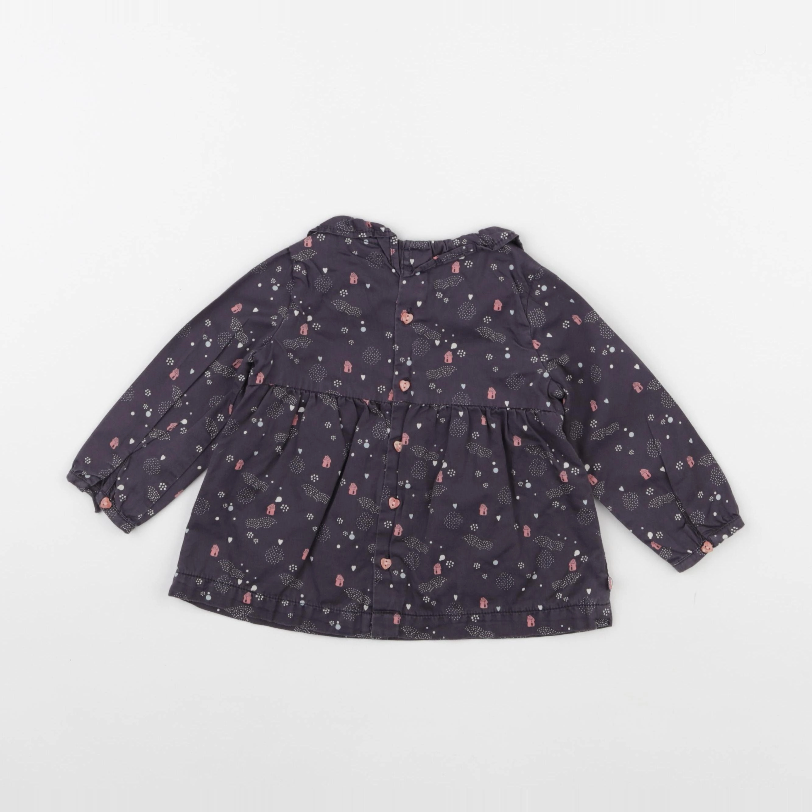 Sergent Major - blouse gris - 12 mois