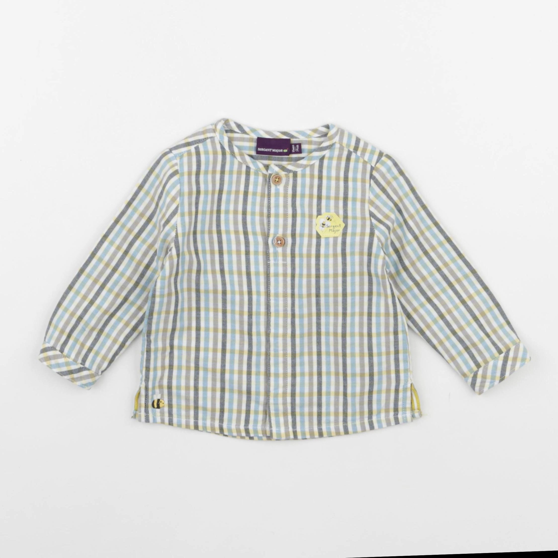 Sergent Major - chemise multicolore - 12 mois
