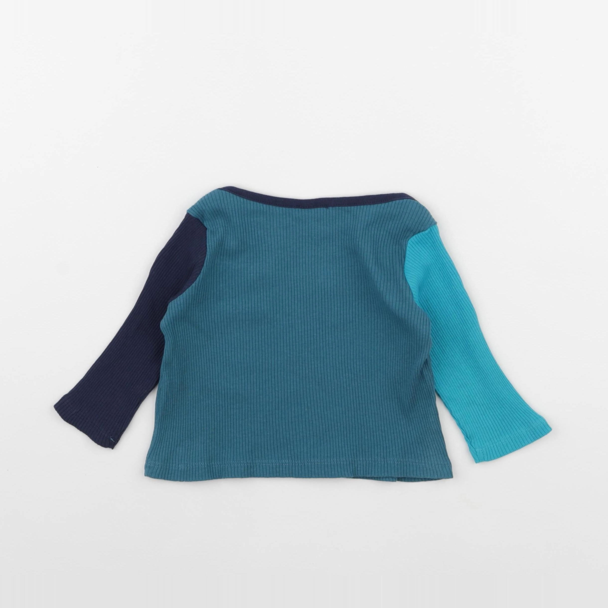 DPAM - tee-shirt bleu - 9 mois