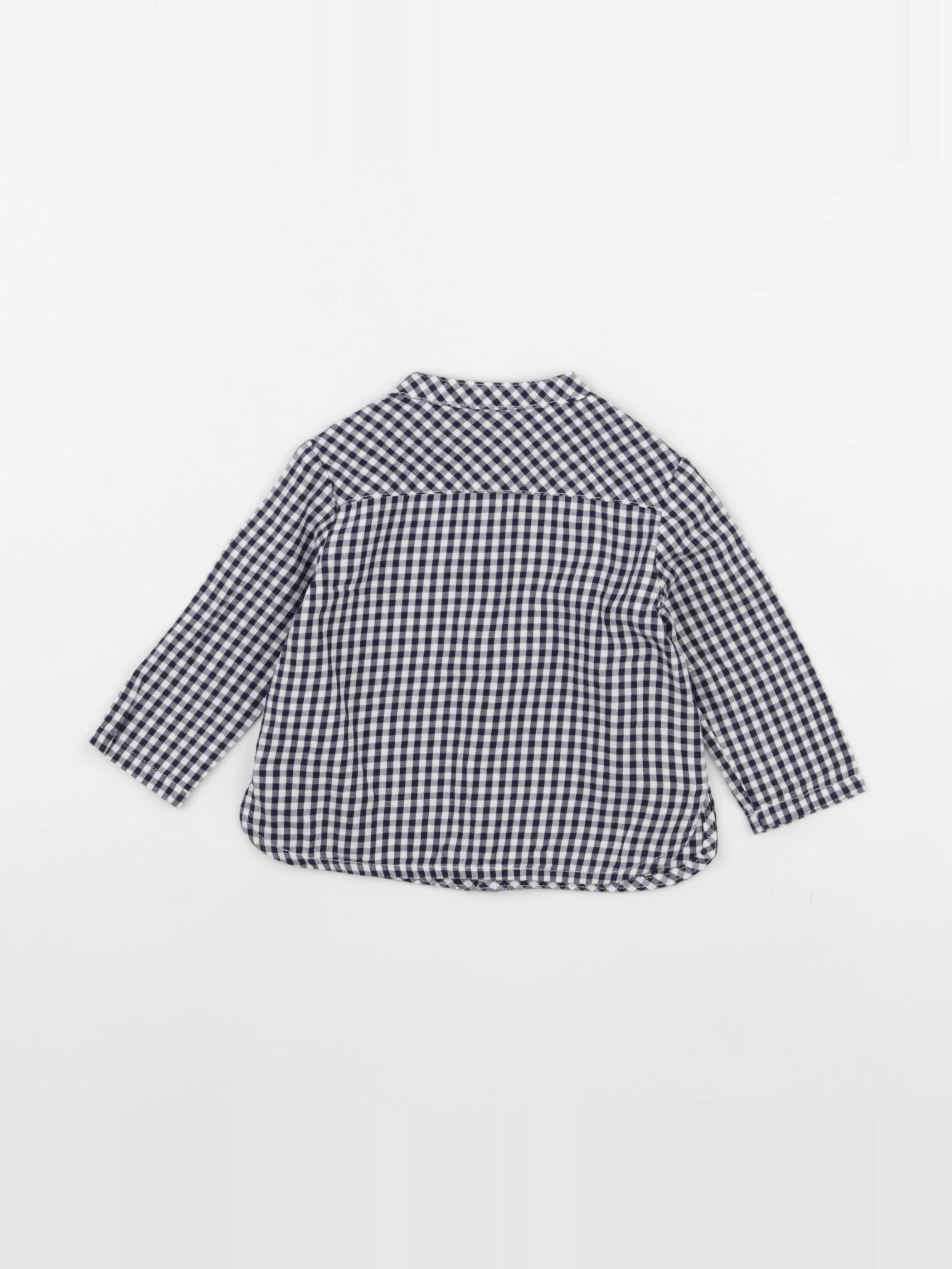 Sergent Major - chemise blanc, bleu - 6 mois