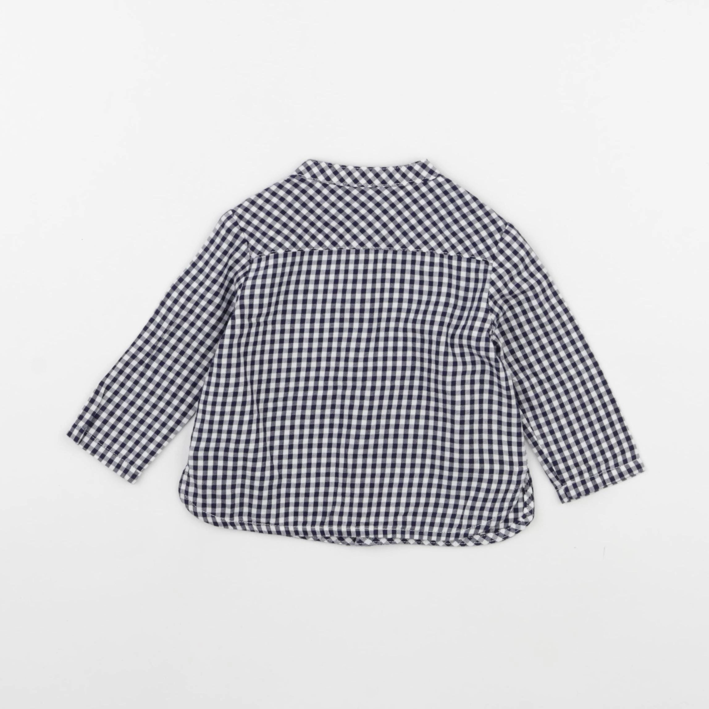 Sergent Major - chemise blanc, bleu - 6 mois