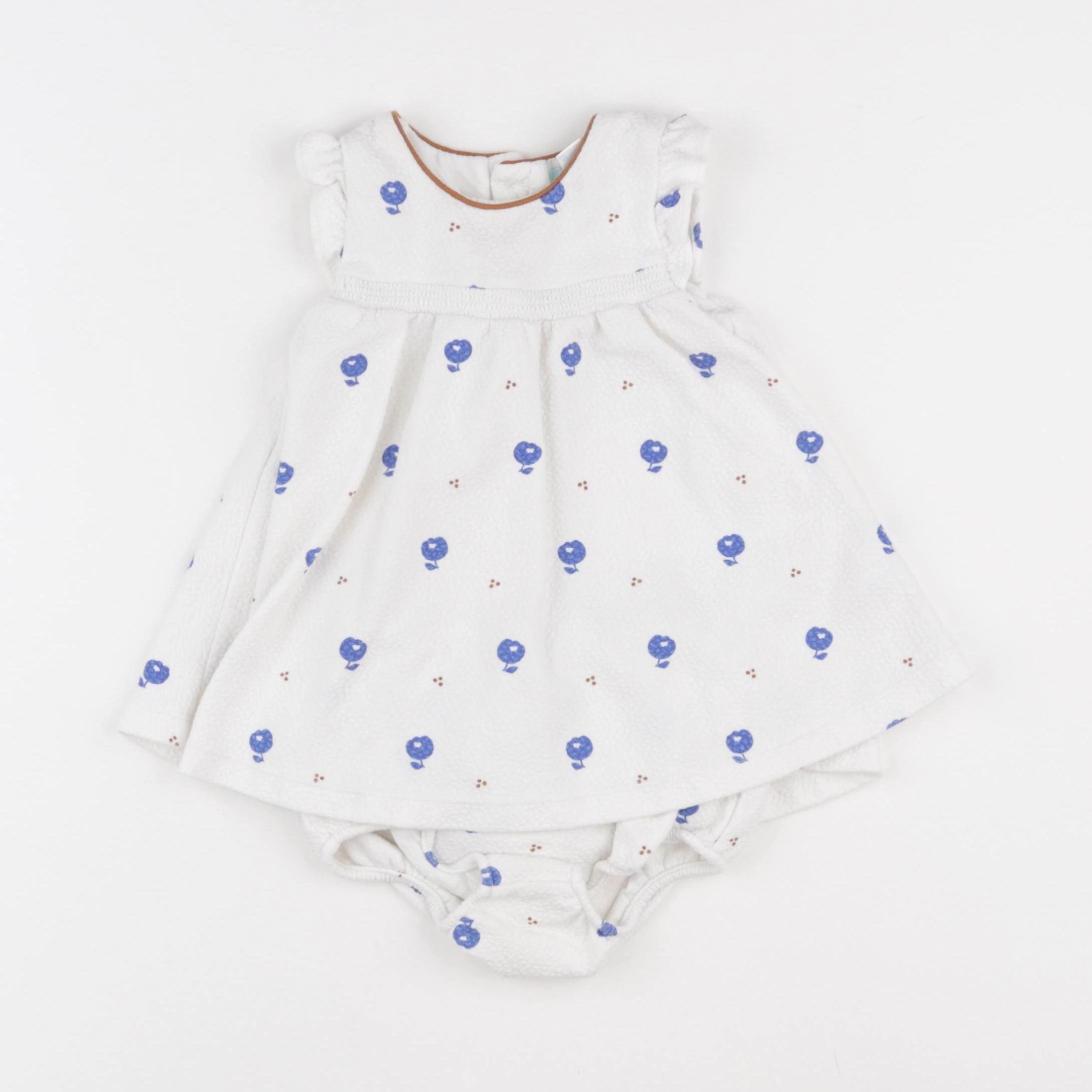 Obaïbi - robe blanc - 6 mois