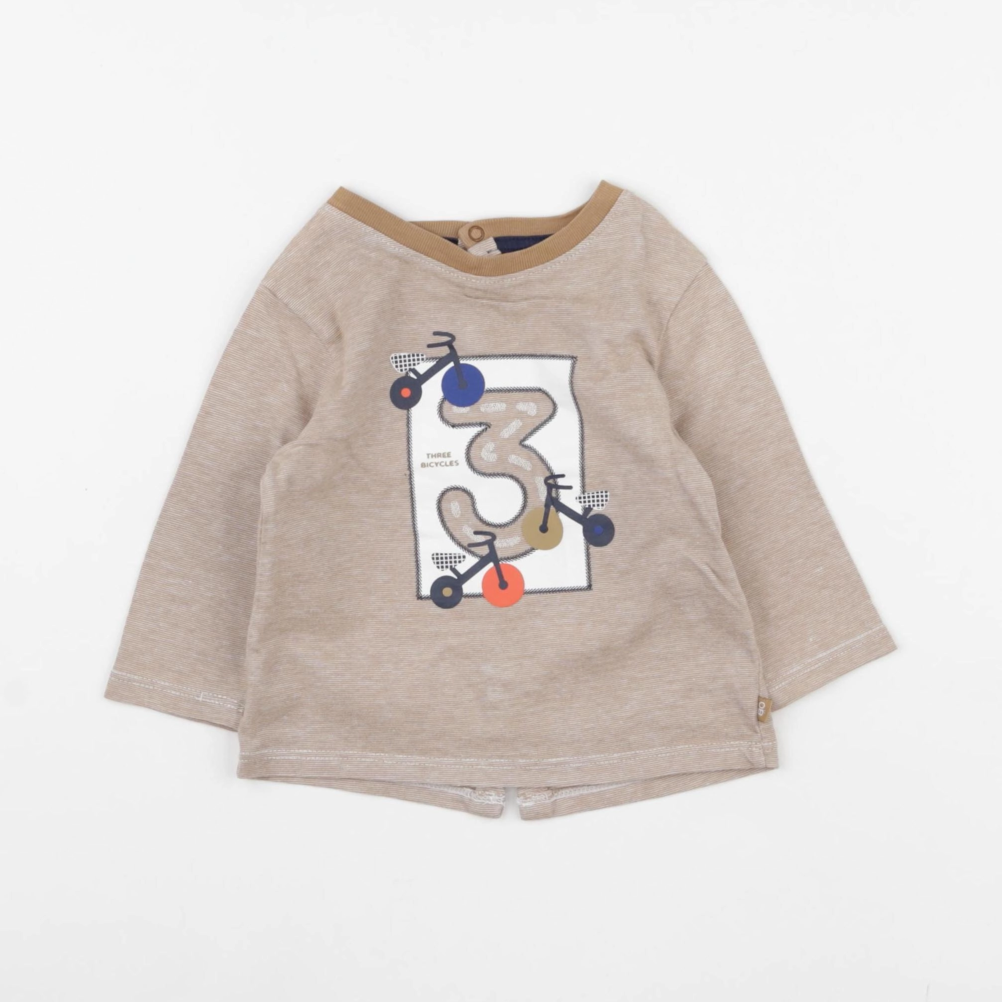 Obaïbi - tee-shirt beige - 6 mois