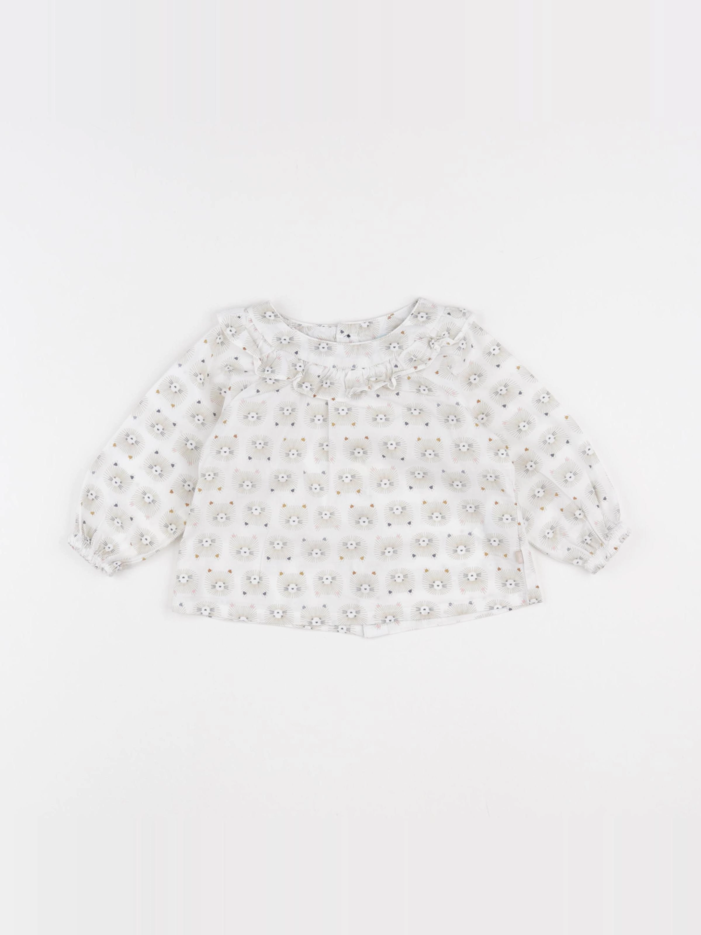 Obaïbi - blouse beige - 6 mois