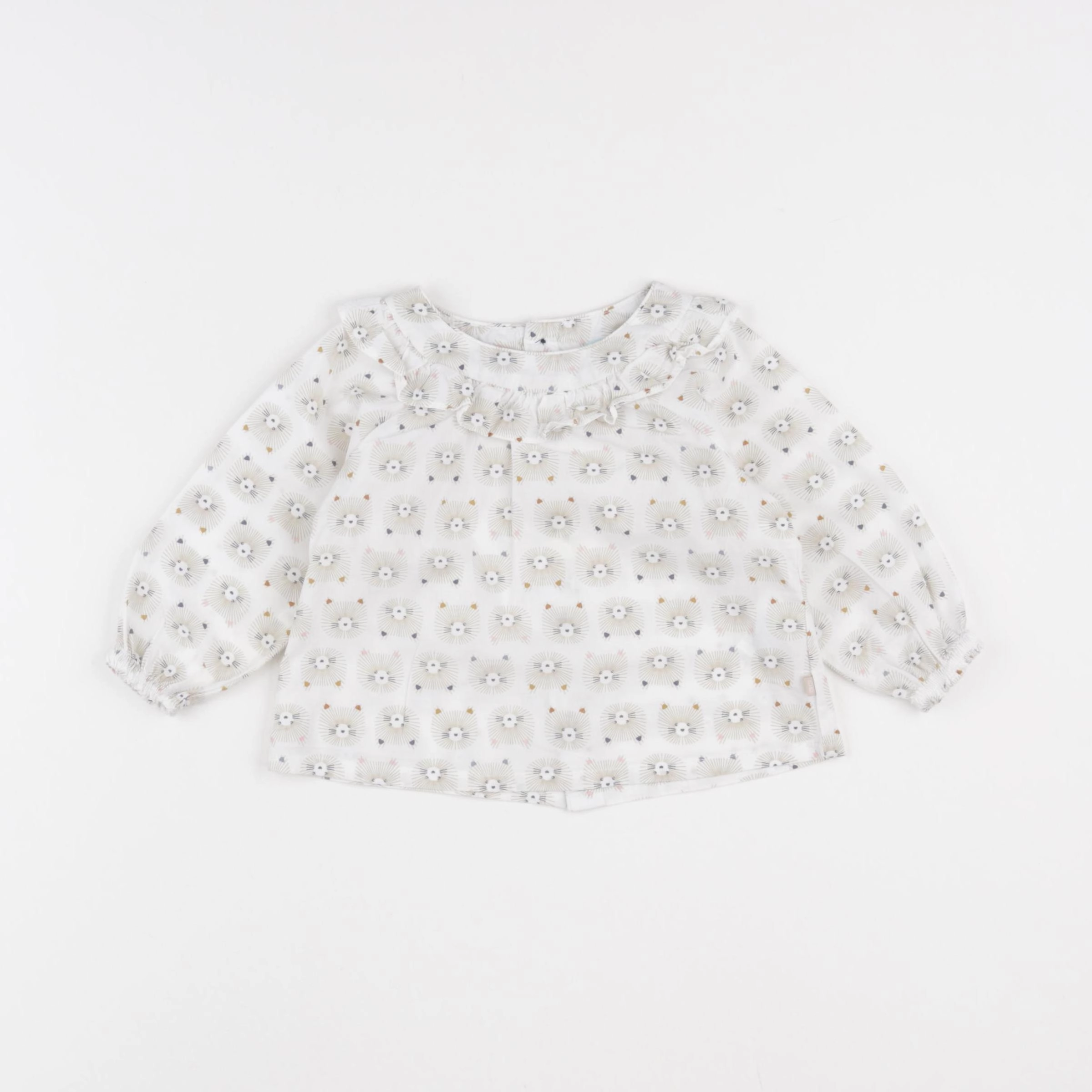 Obaïbi - blouse beige - 6 mois