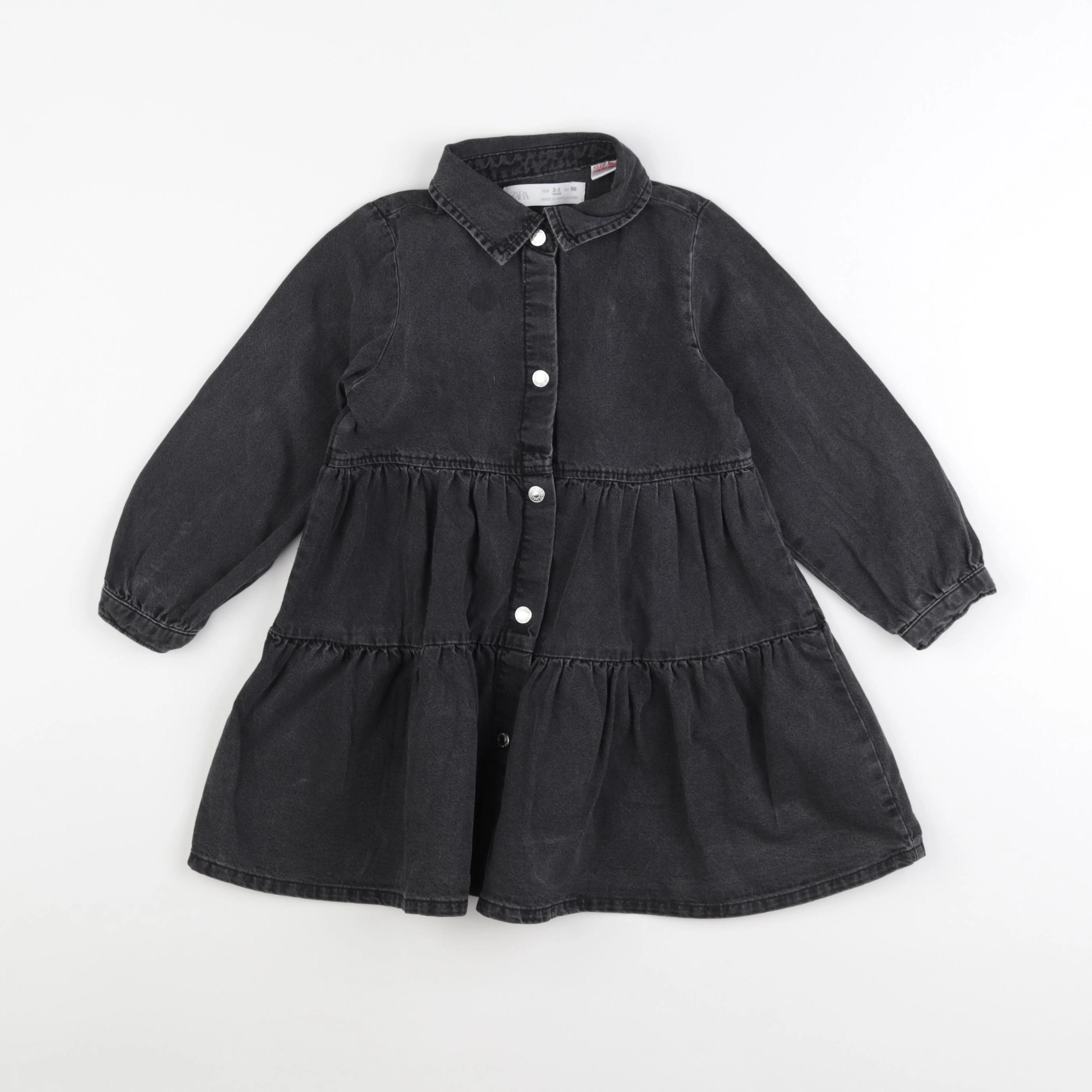 Zara - robe gris - 2/3 ans