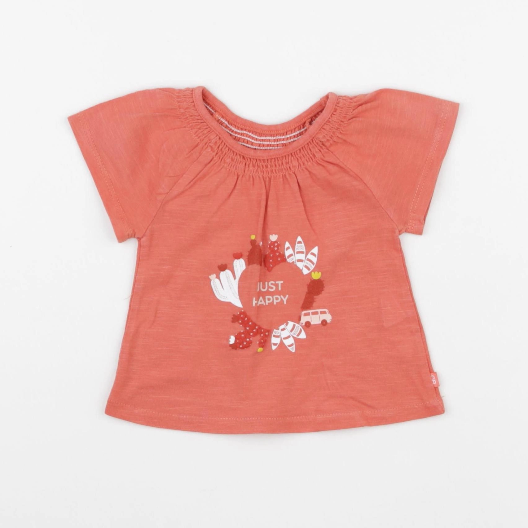 Obaïbi - tee-shirt orange - 3 mois