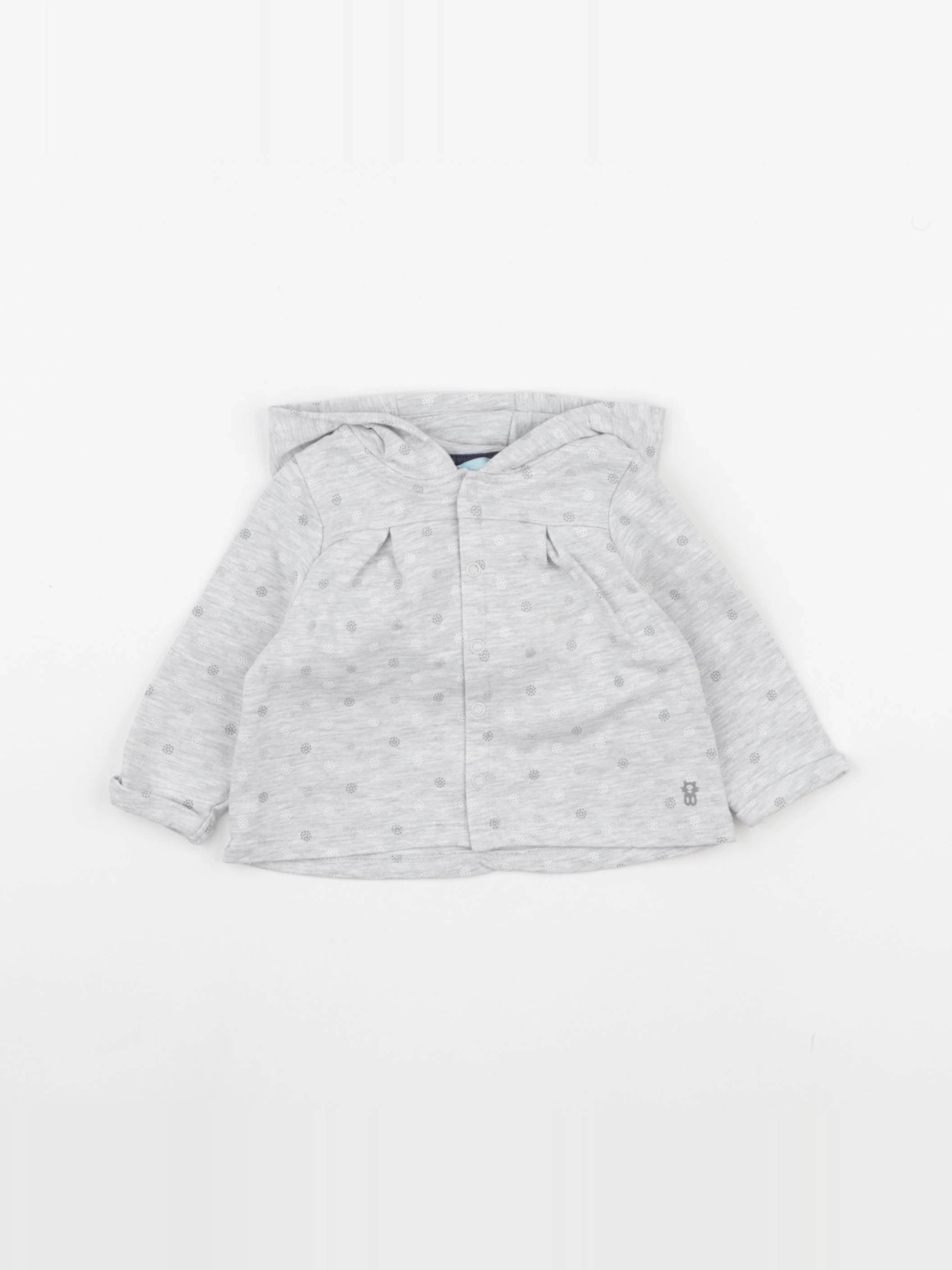 Obaïbi - sweat argent, gris - 3 mois