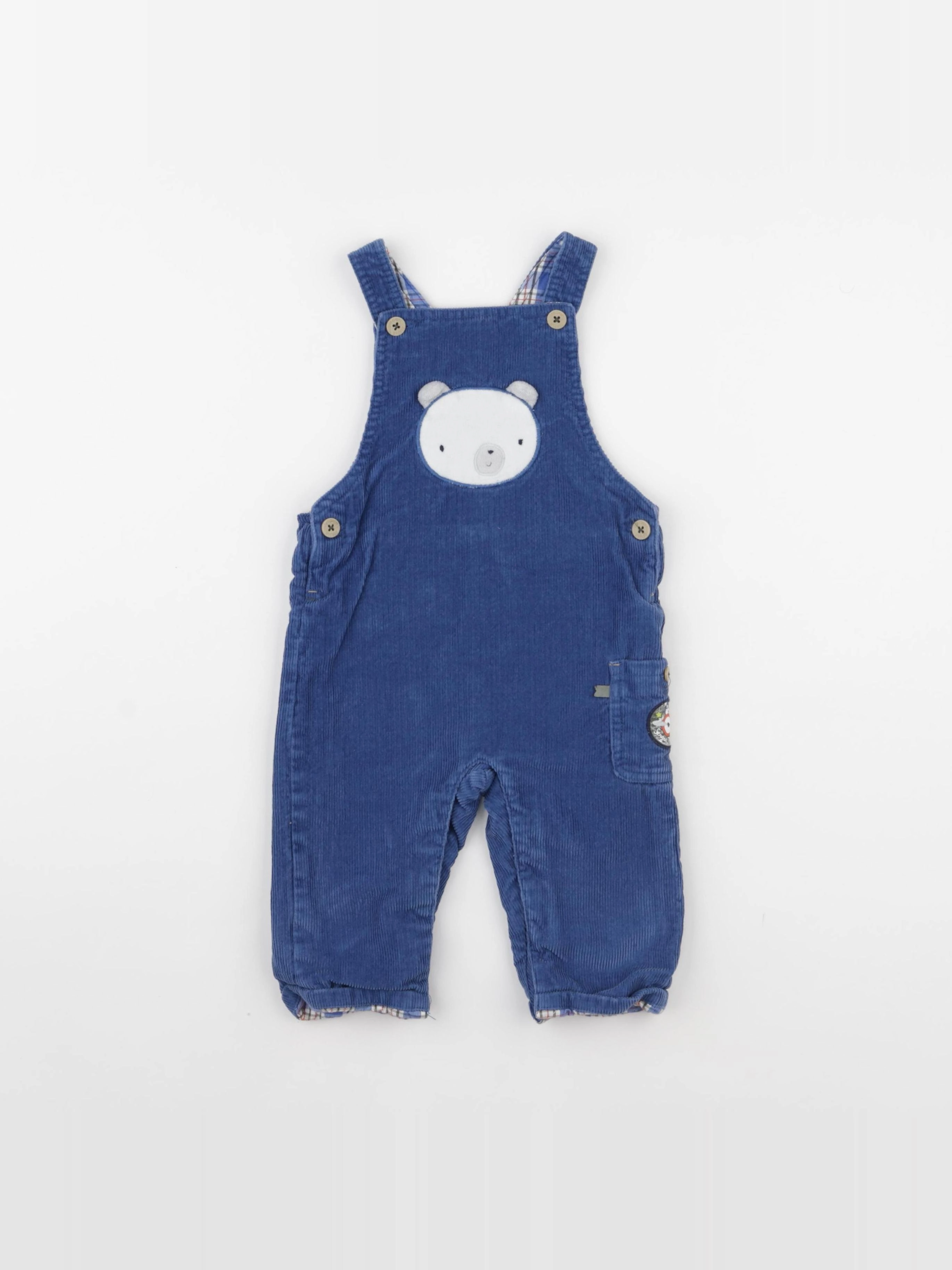 Sergent Major - salopette bleu - 12 mois