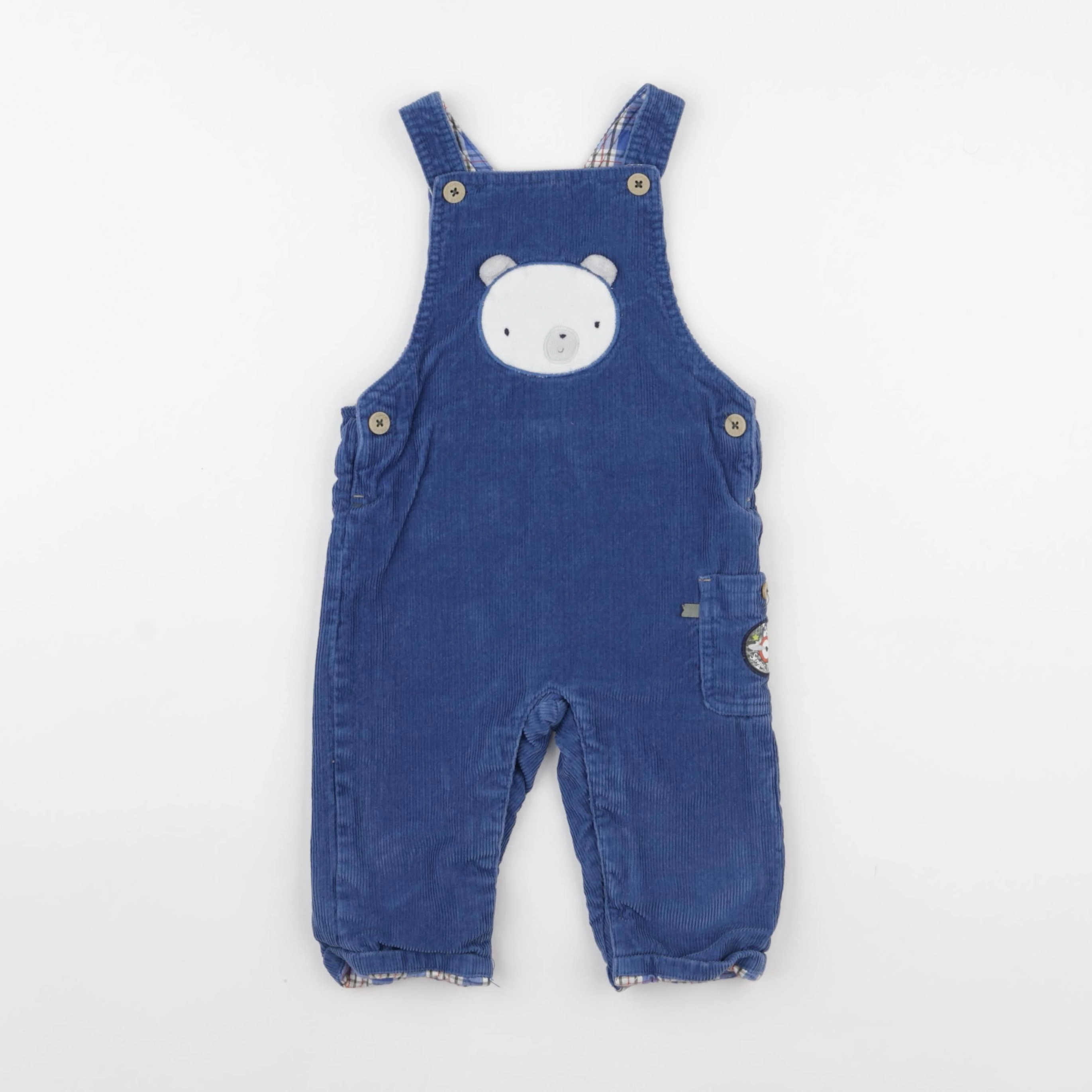 Sergent Major - salopette bleu - 12 mois
