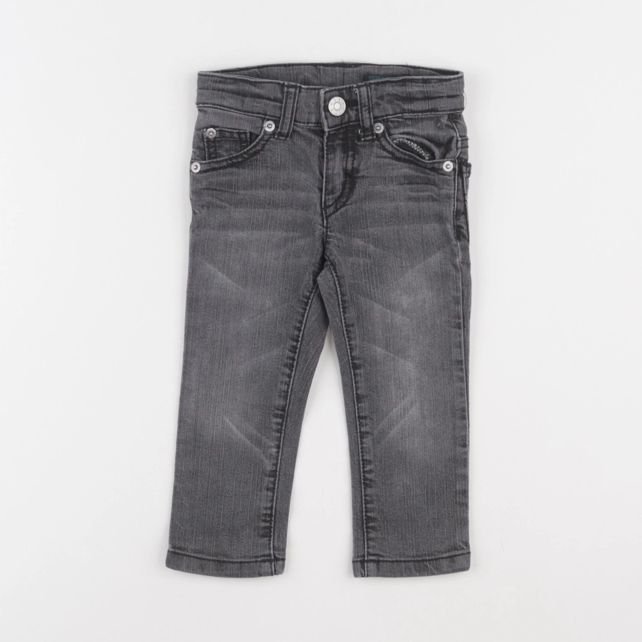 Benetton - jean gris - 1 an