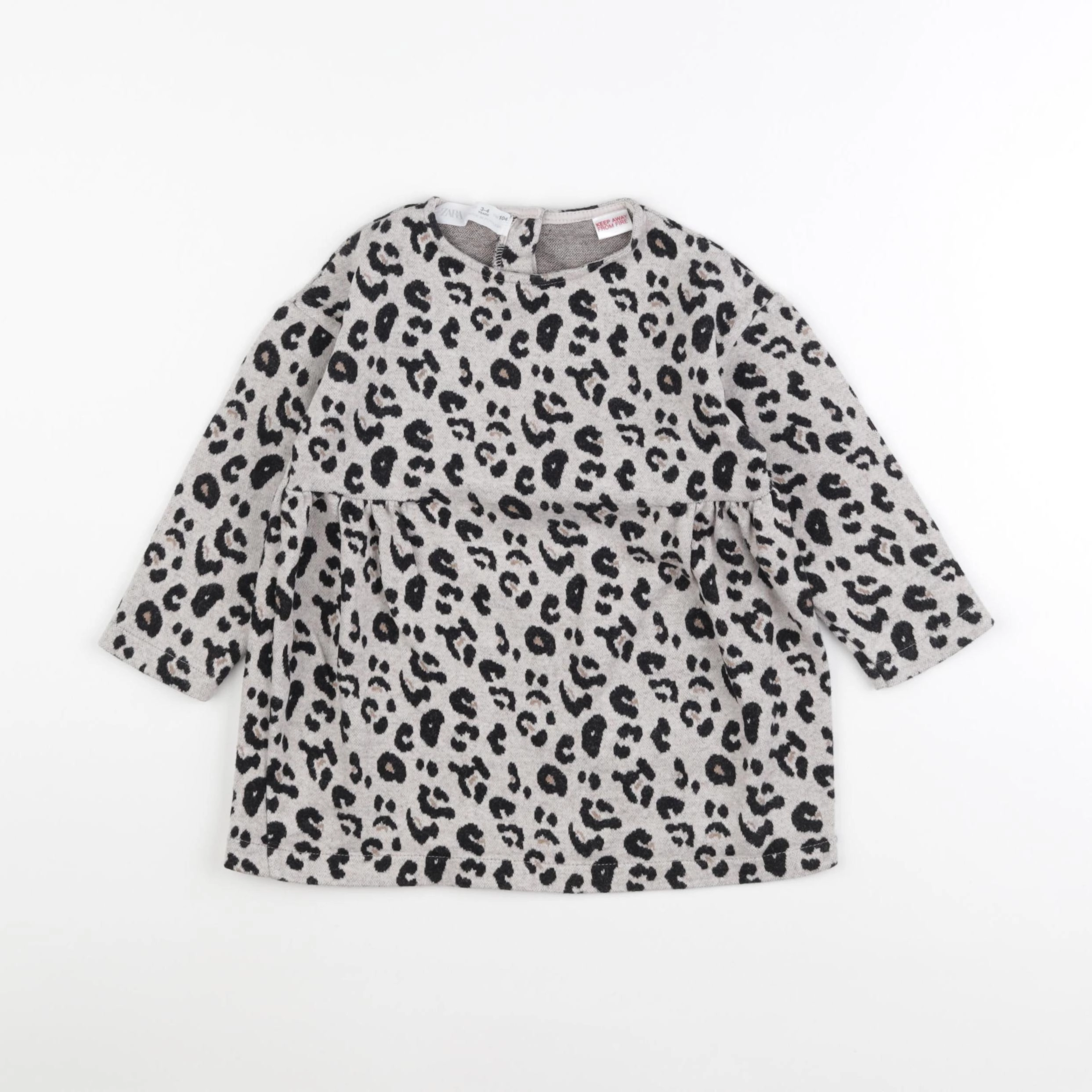 Zara - robe beige - 3/4 ans