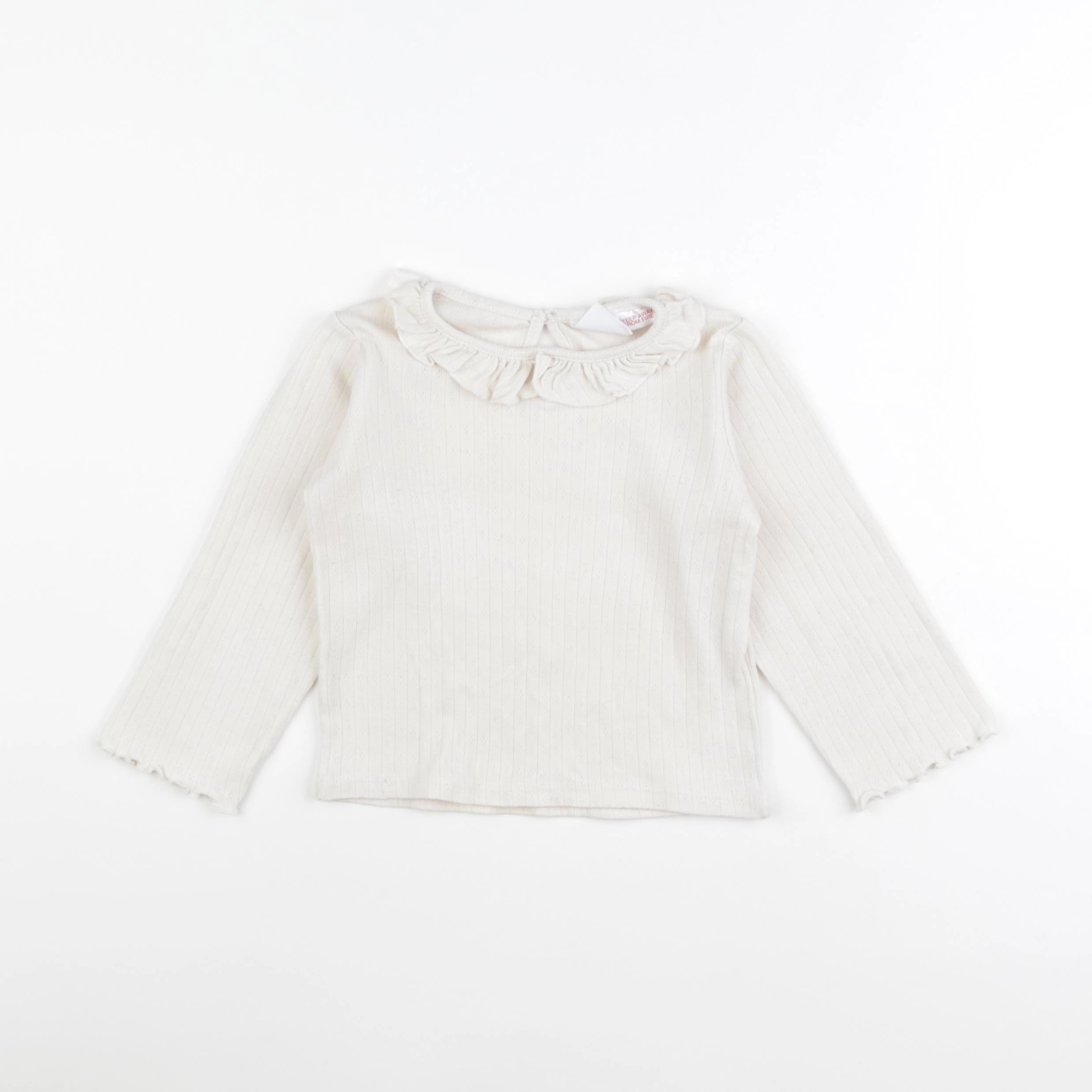 Zara - tee-shirt beige - 2/3 ans
