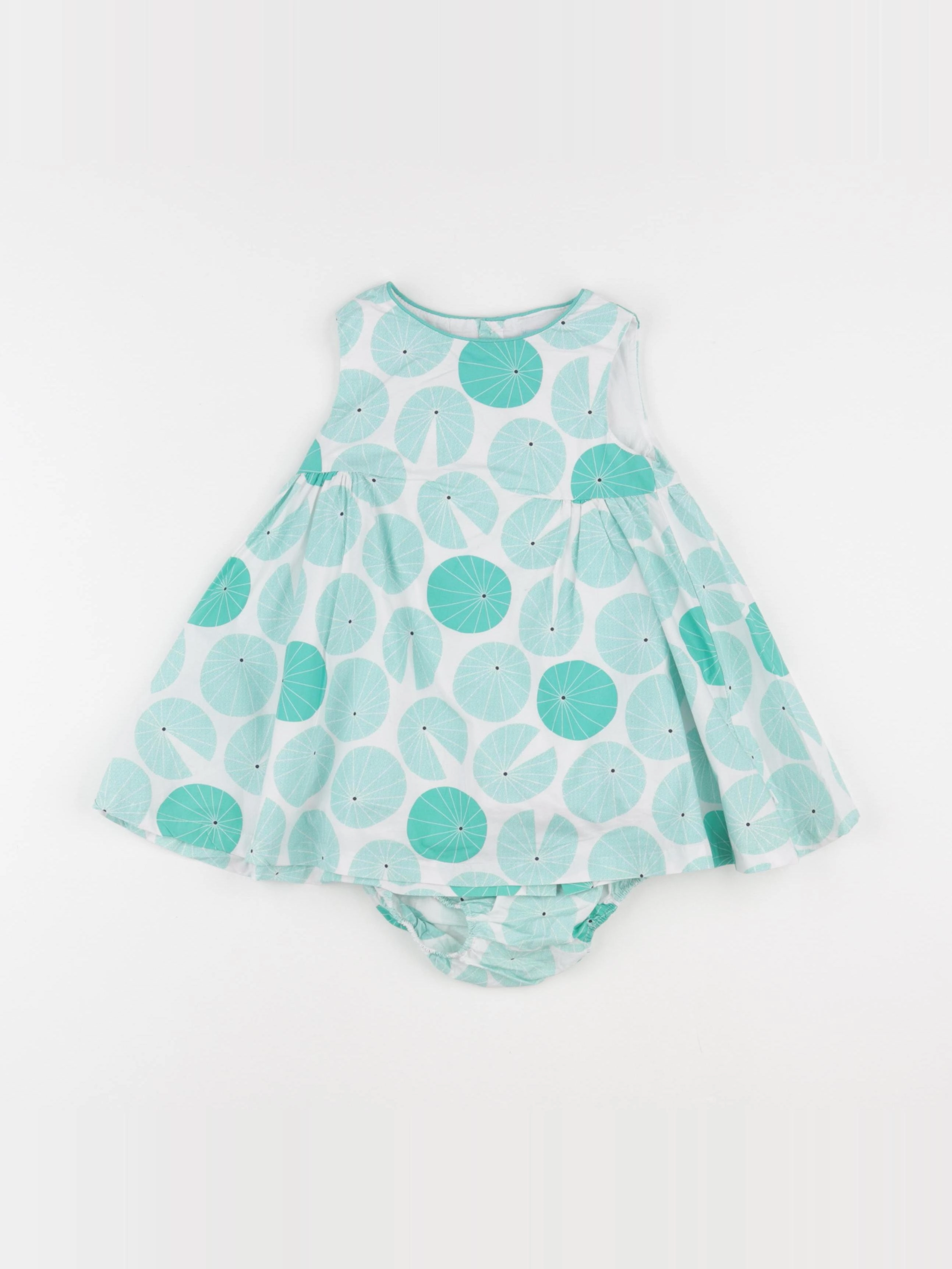 Obaïbi - robe vert - 12 mois