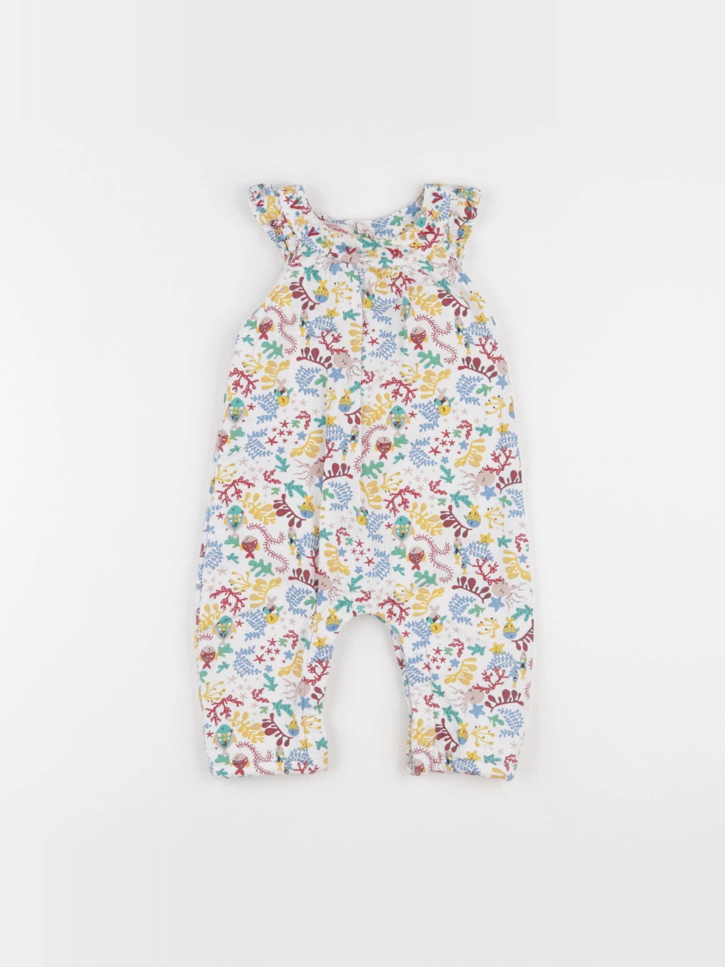 DPAM - combinaison doublé multicolore - 9 mois