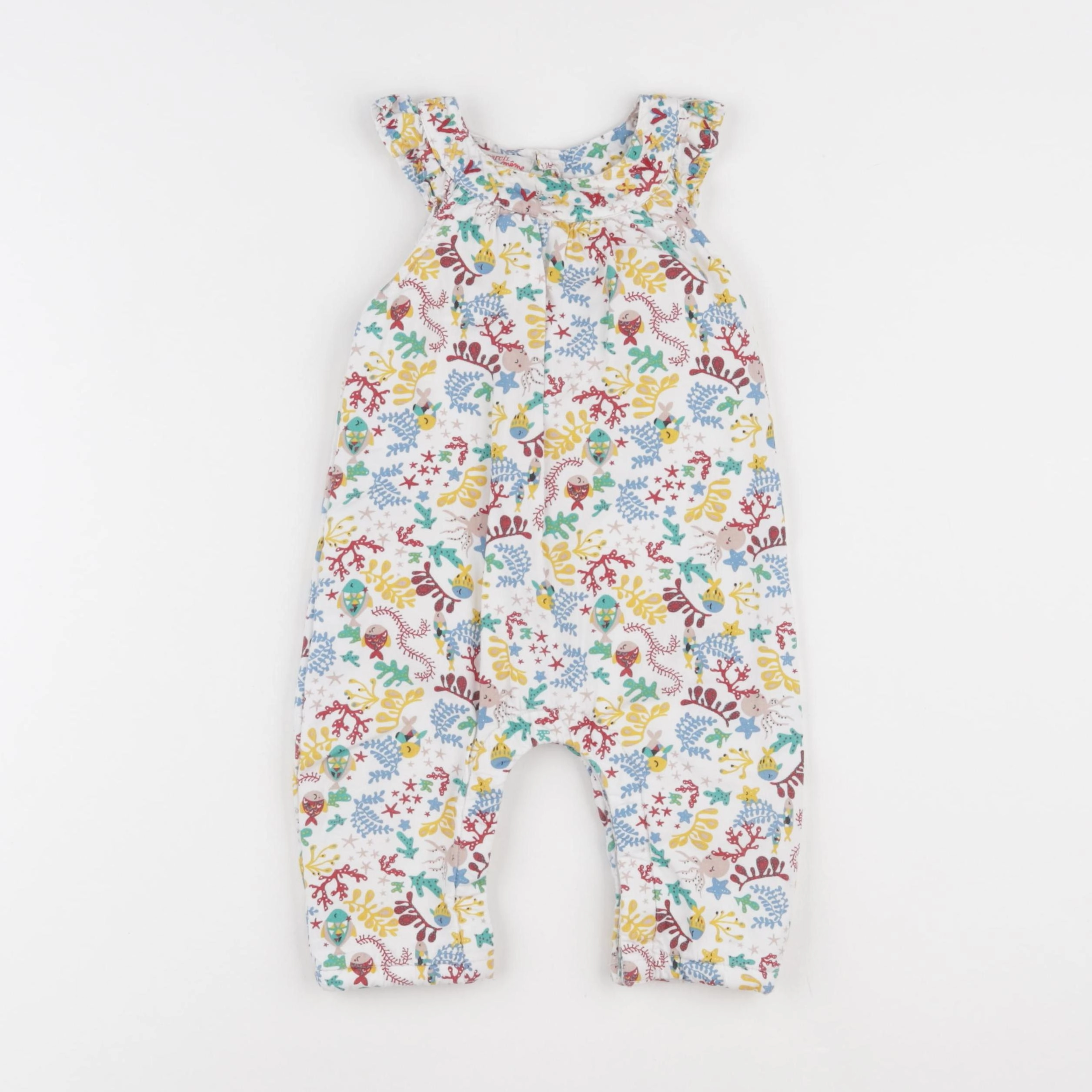 DPAM - combinaison doublé multicolore - 9 mois