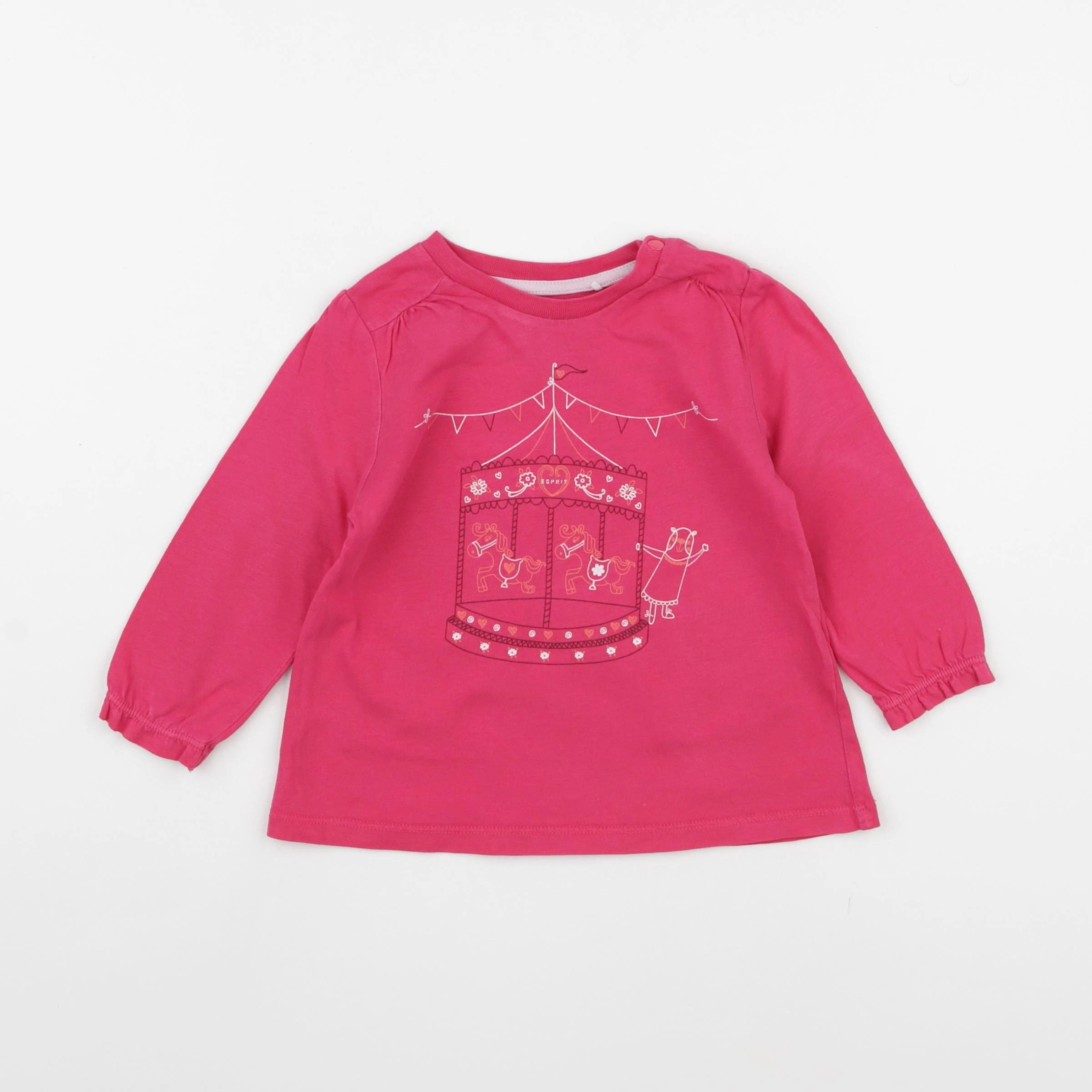 Esprit - tee-shirt rose - 12 mois