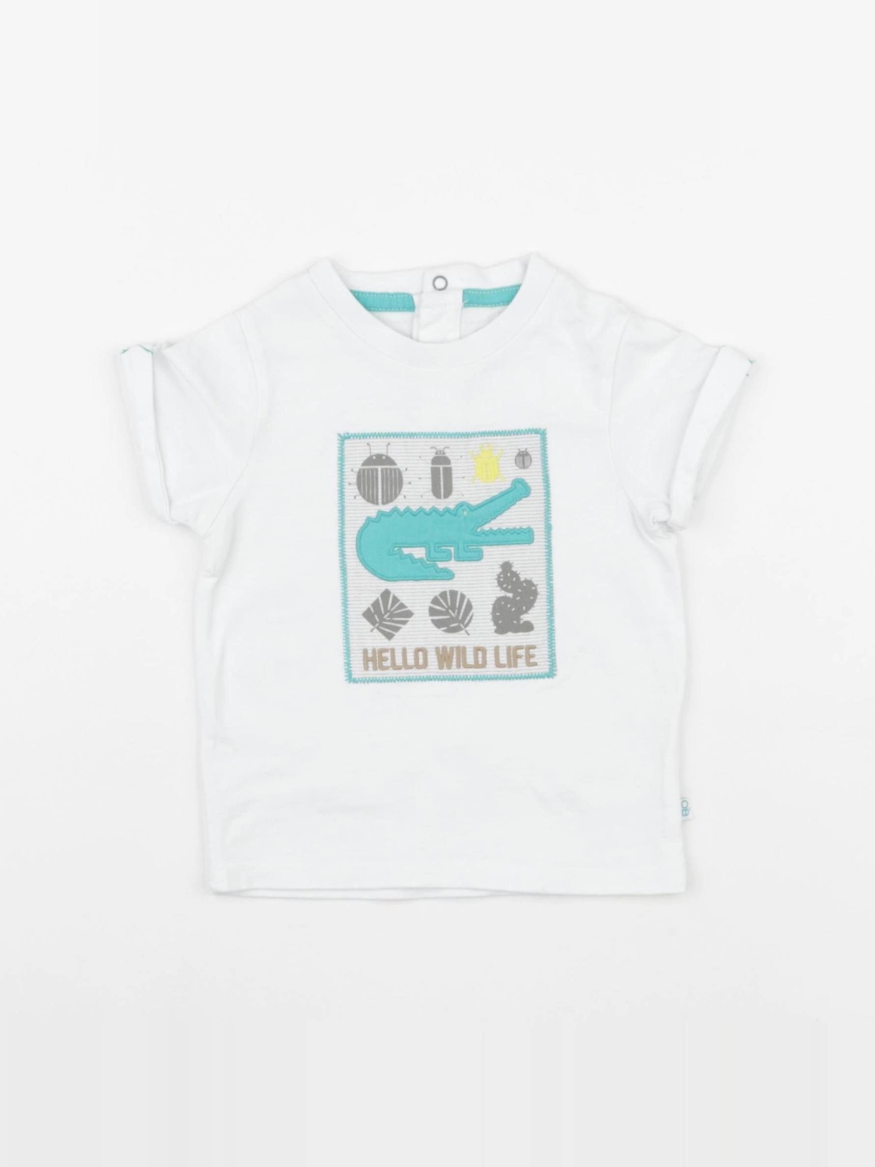 Obaïbi - tee-shirt multicolore - 6 mois