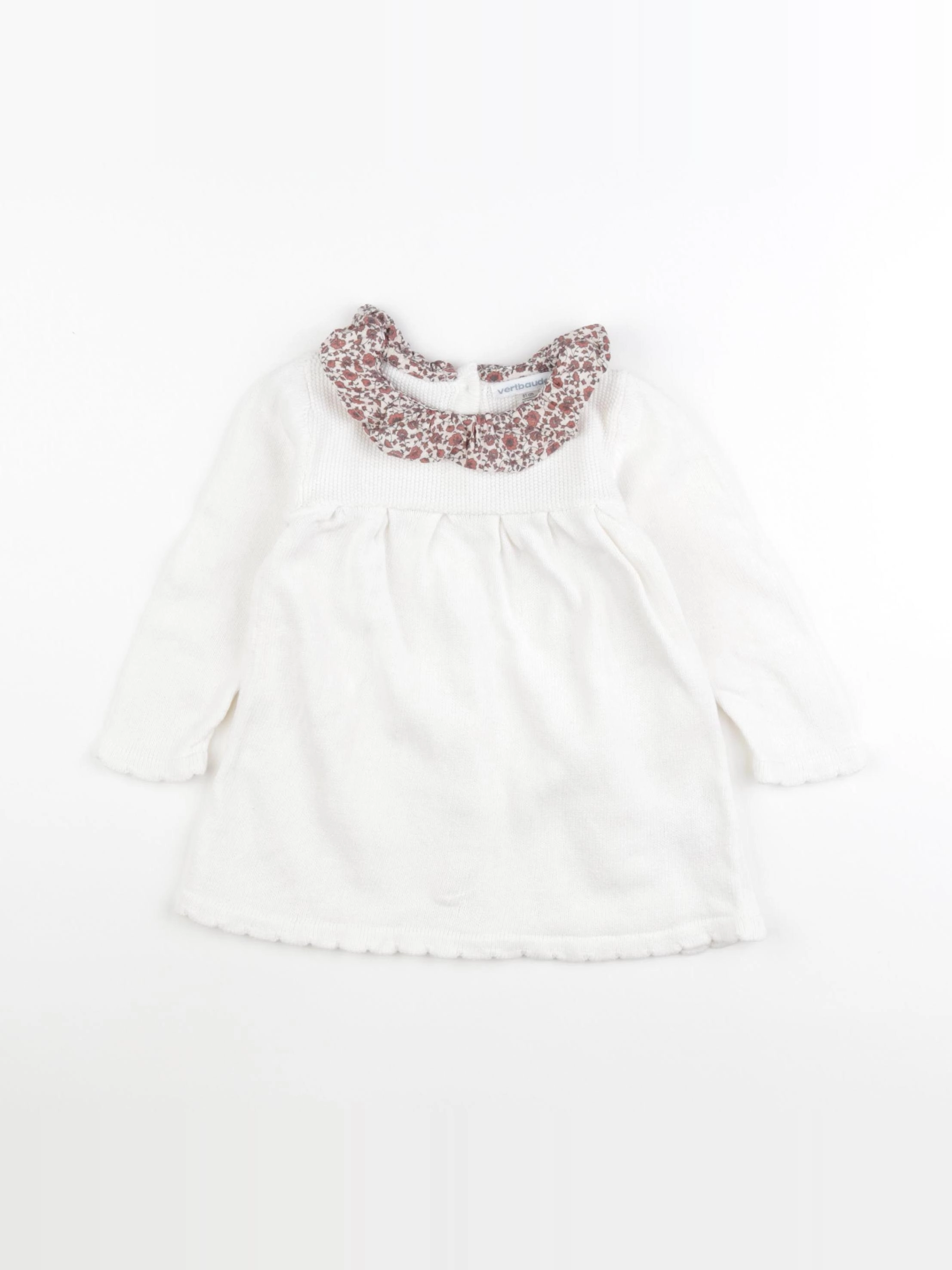 Vertbaudet - robe blanc - 18 mois