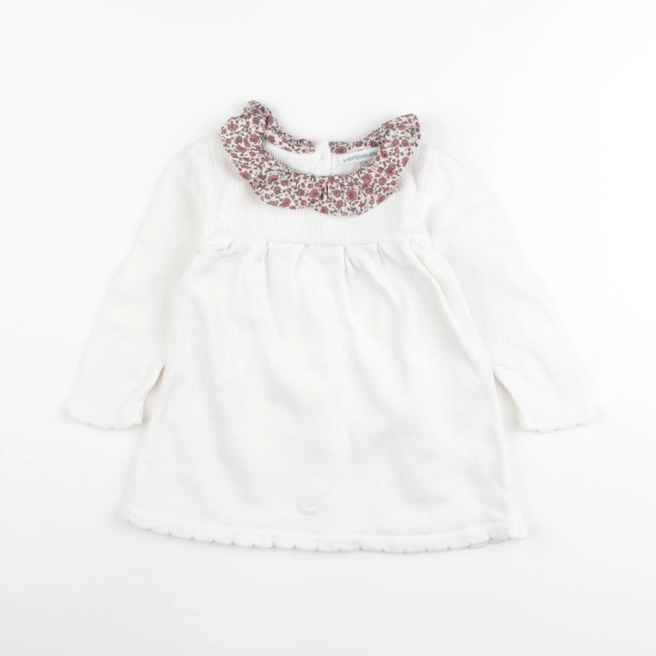Vertbaudet - robe blanc - 18 mois