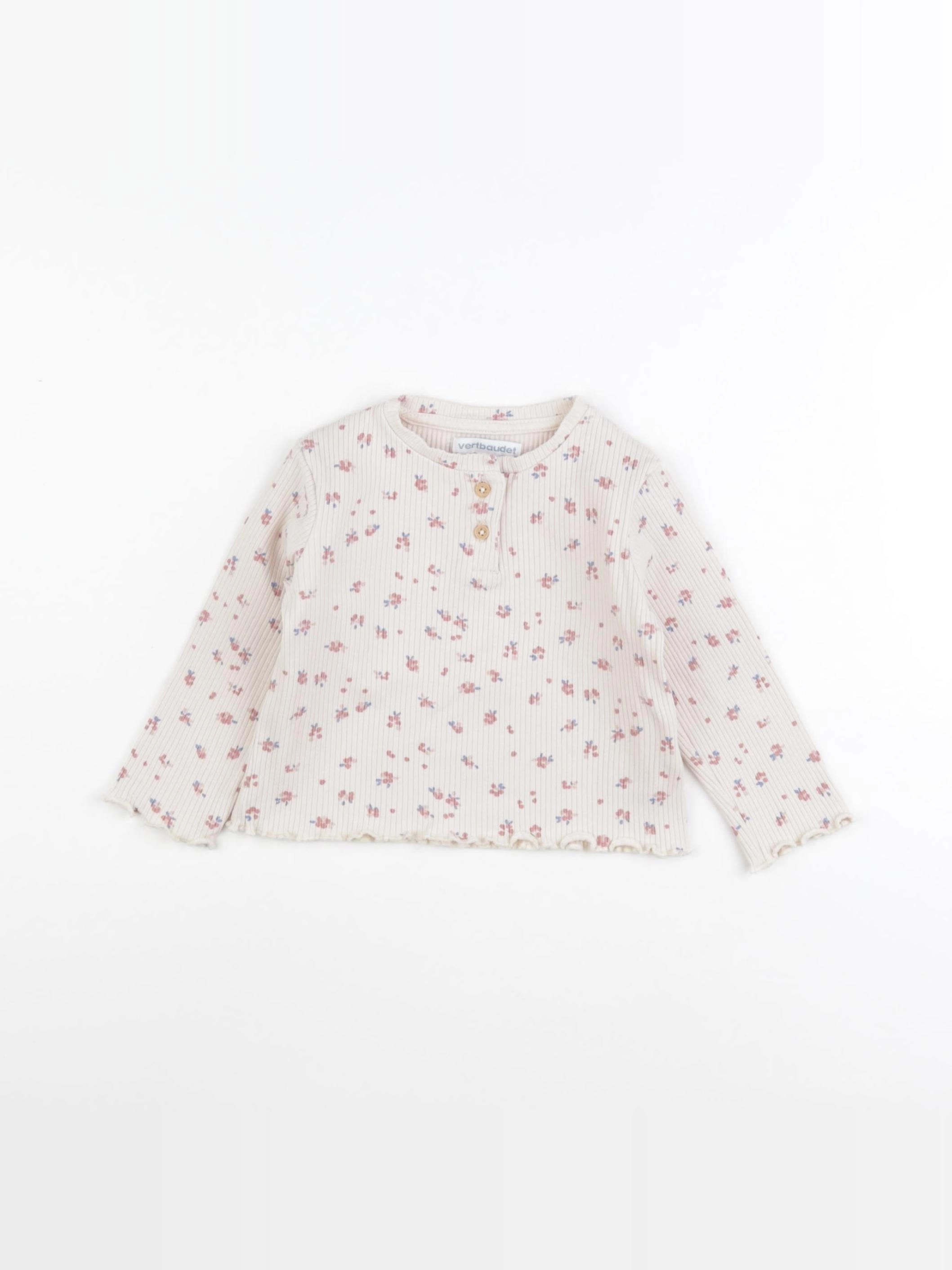 Vertbaudet - tee-shirt beige - 18 mois