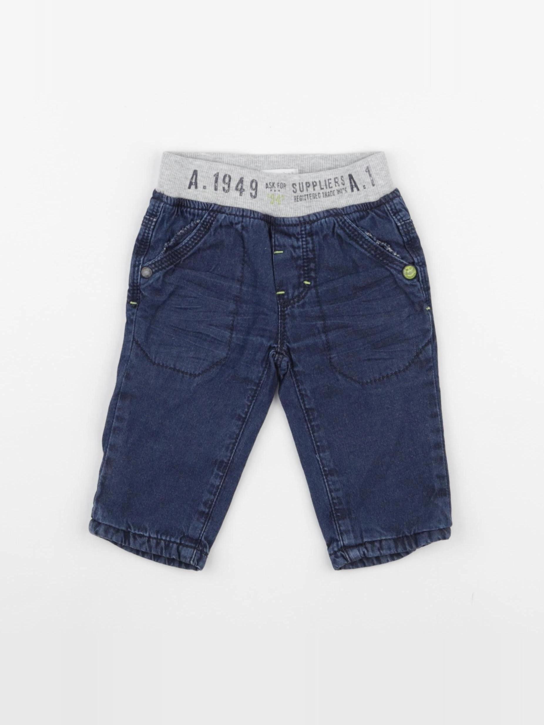 Absorba - pantalon doublé bleu - 6 mois