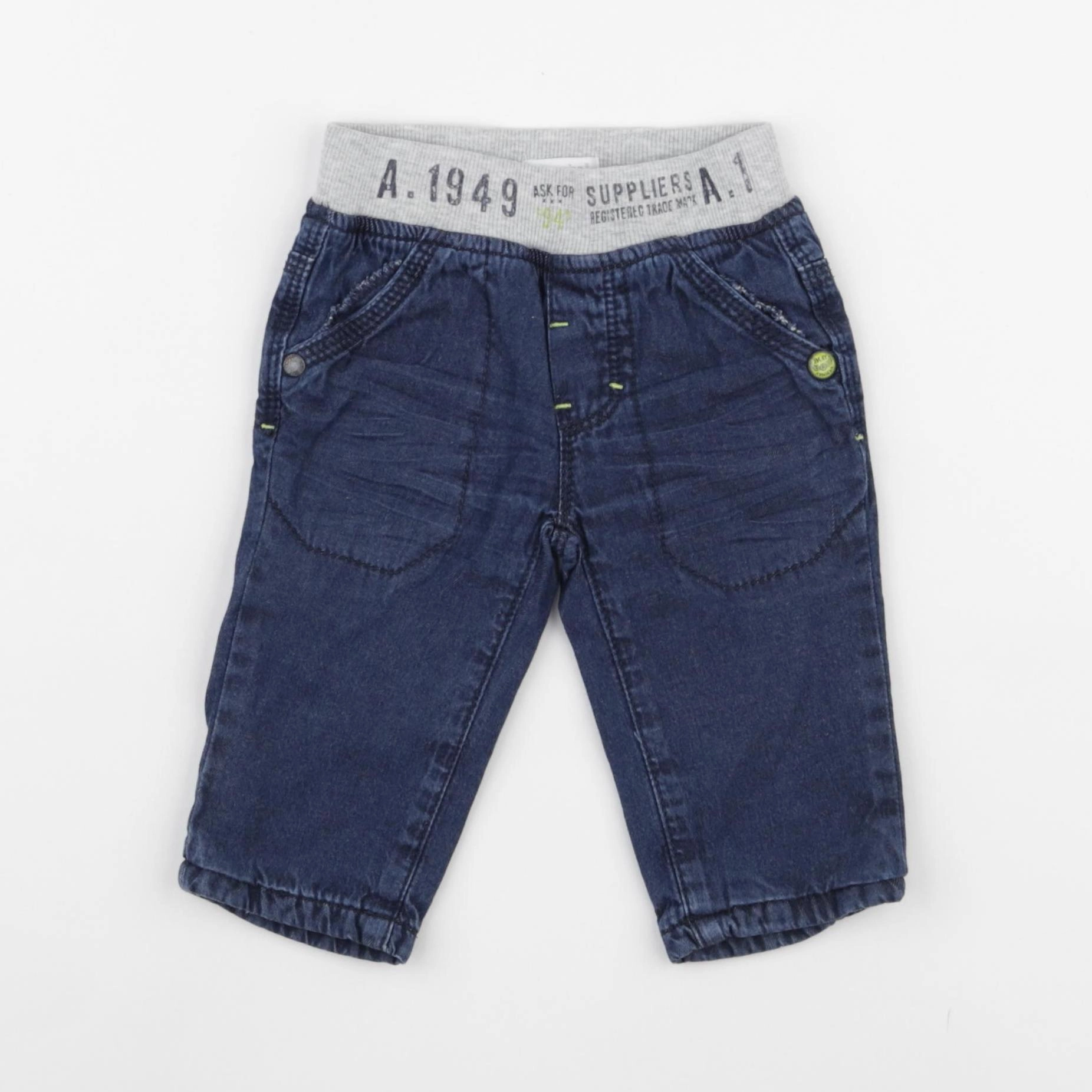 Absorba - pantalon doublé bleu - 6 mois