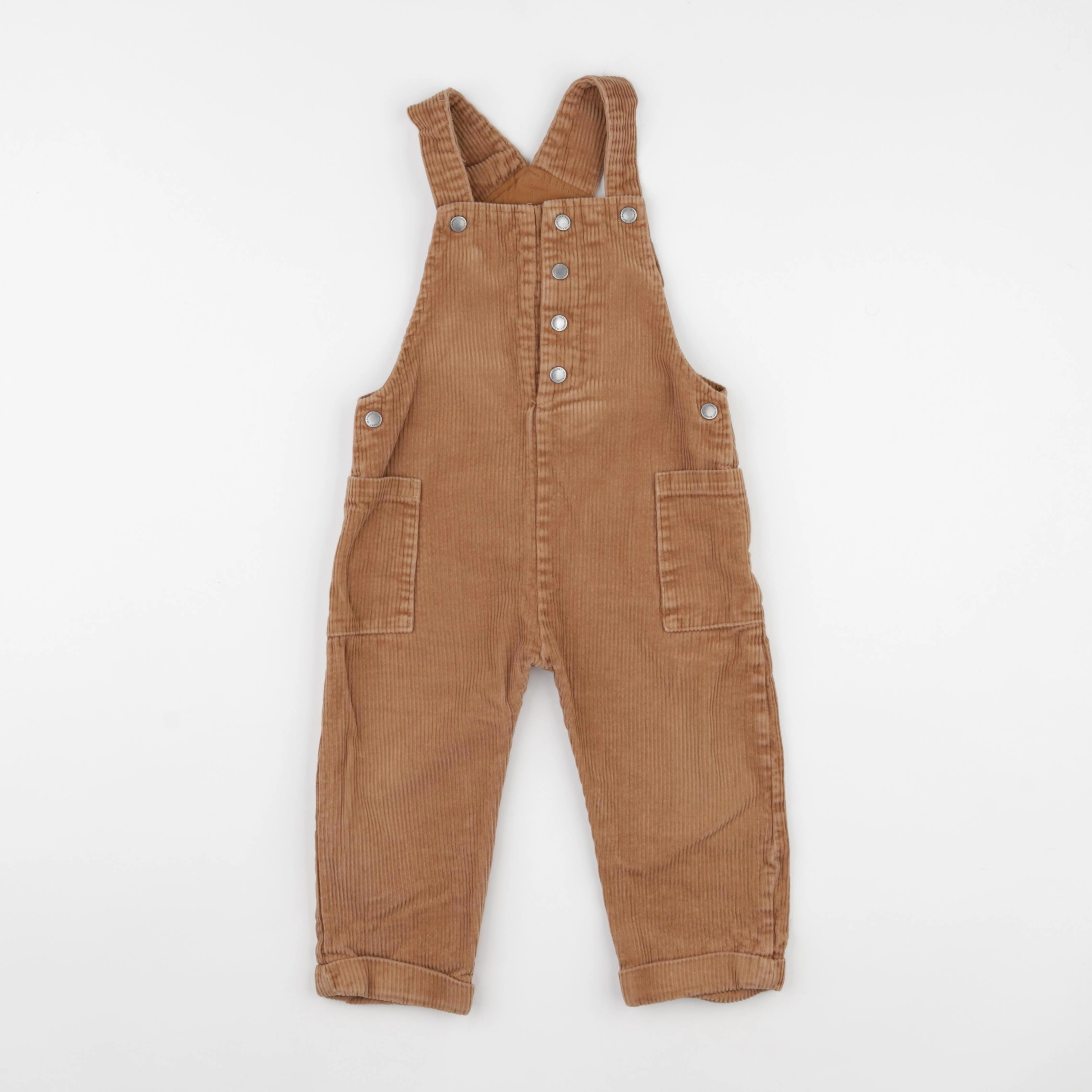 Vertbaudet - salopette doublé marron - 2 ans