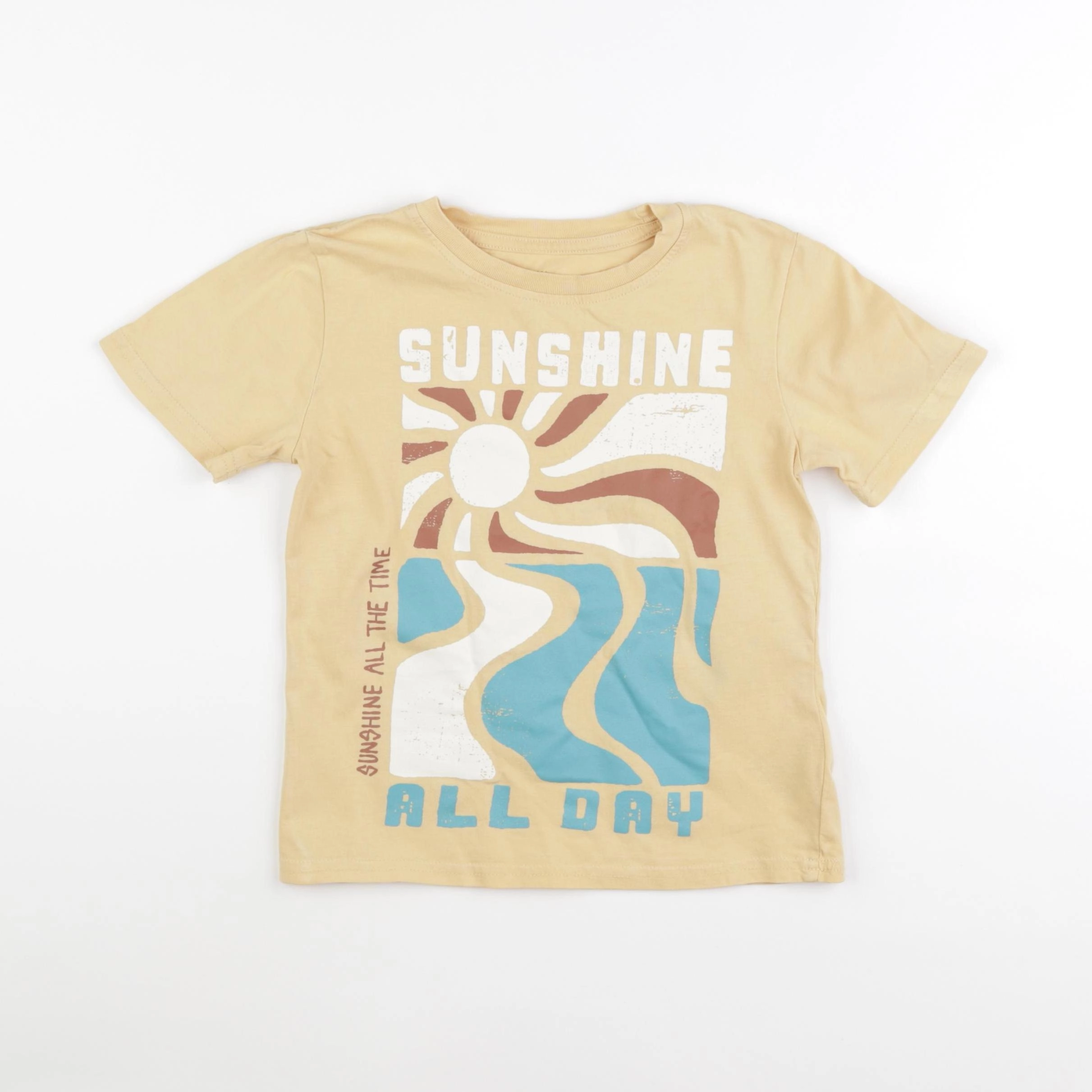 H&M - tee-shirt jaune - 4/6 ans
