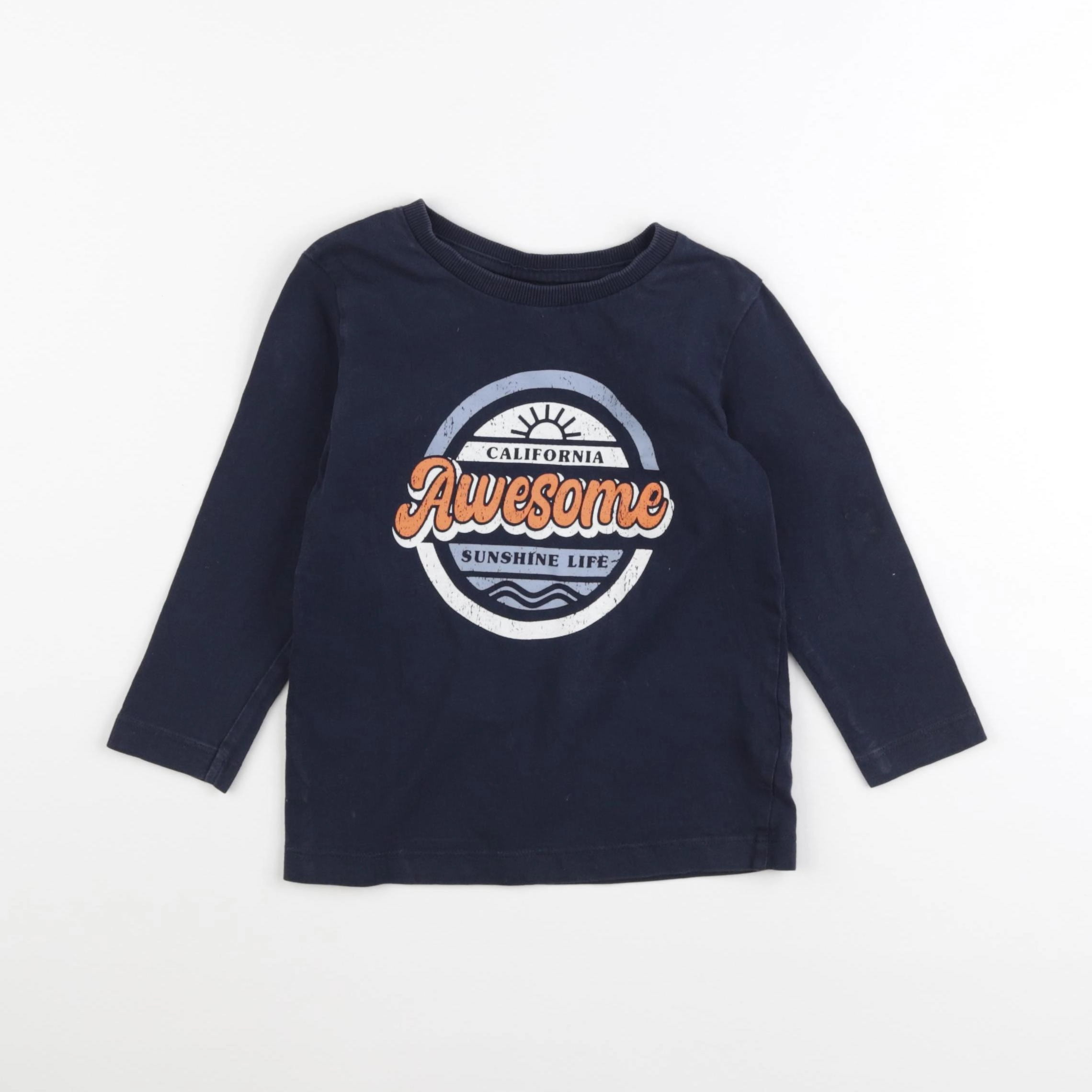 Tape à l'oeil - tee-shirt bleu - 2/3 ans