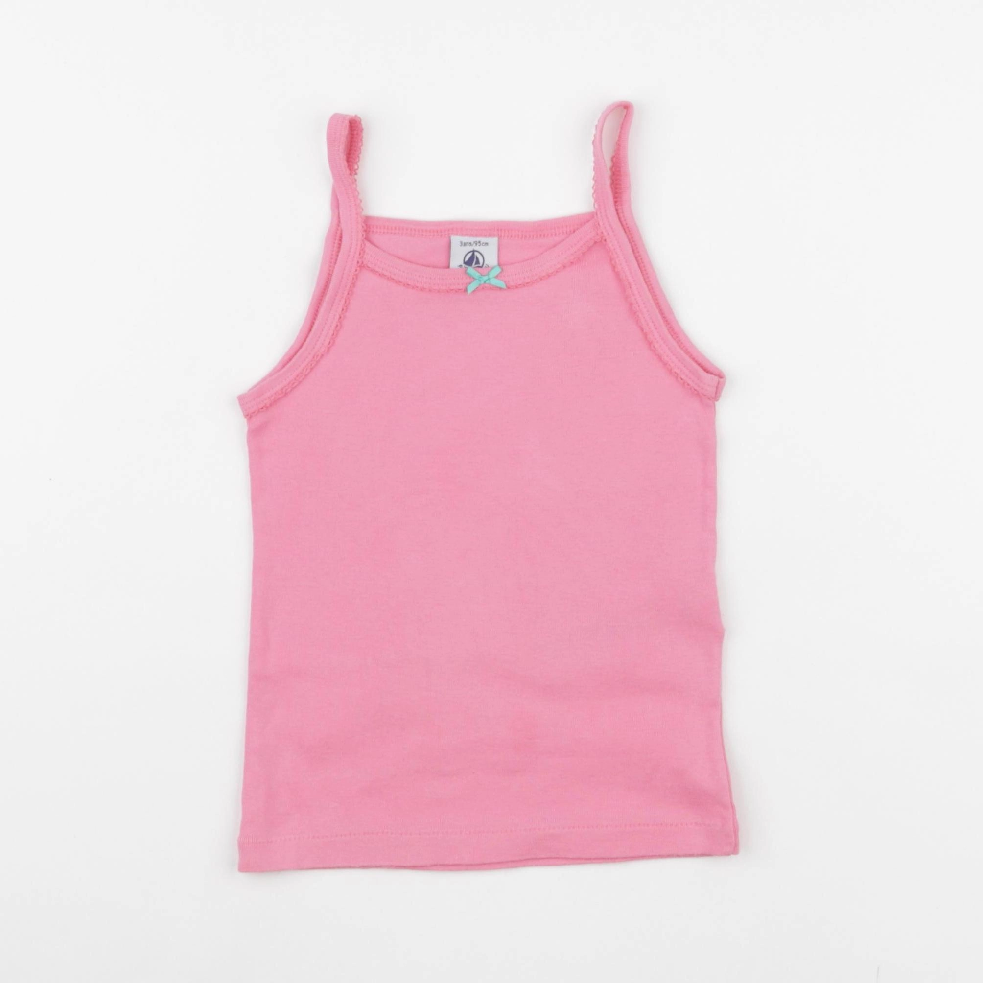 Petit Bateau - maillot de corps rose - 3 ans