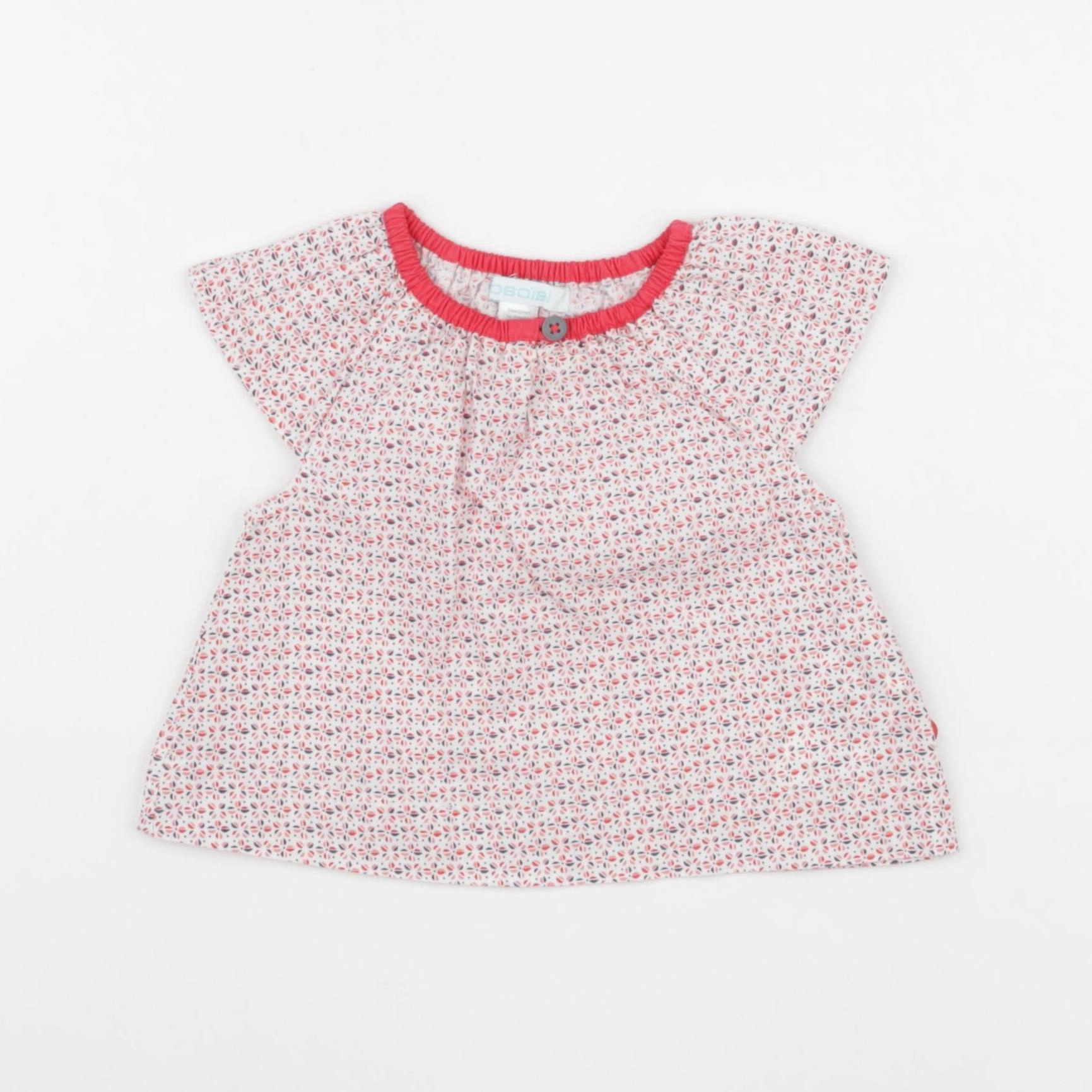 Obaïbi - blouse rouge - 3 mois