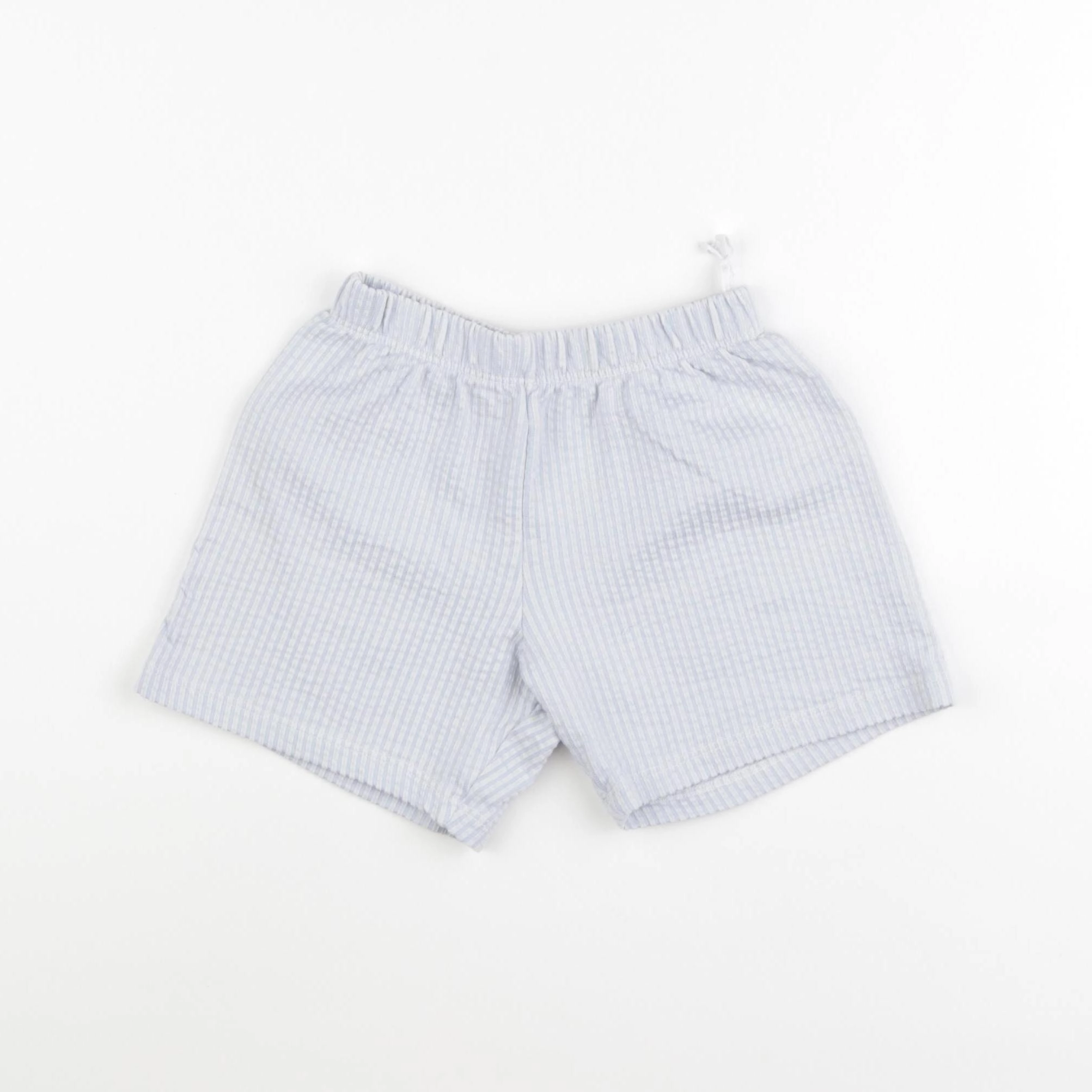 H&M - short blanc, bleu - 2/4 ans