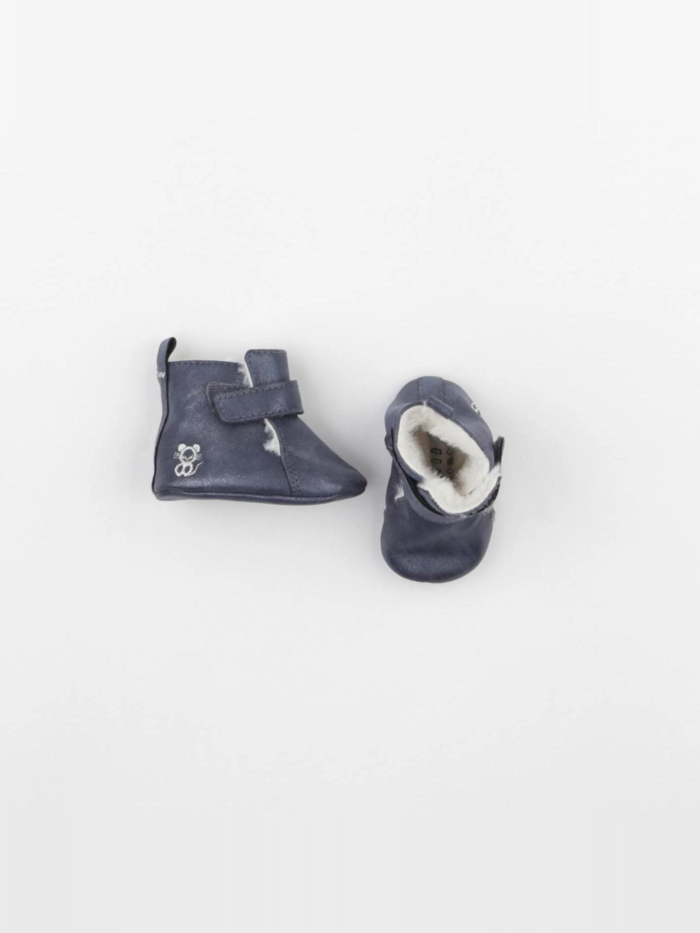 Obaïbi - chaussons bleu, argent - pointure 16/17