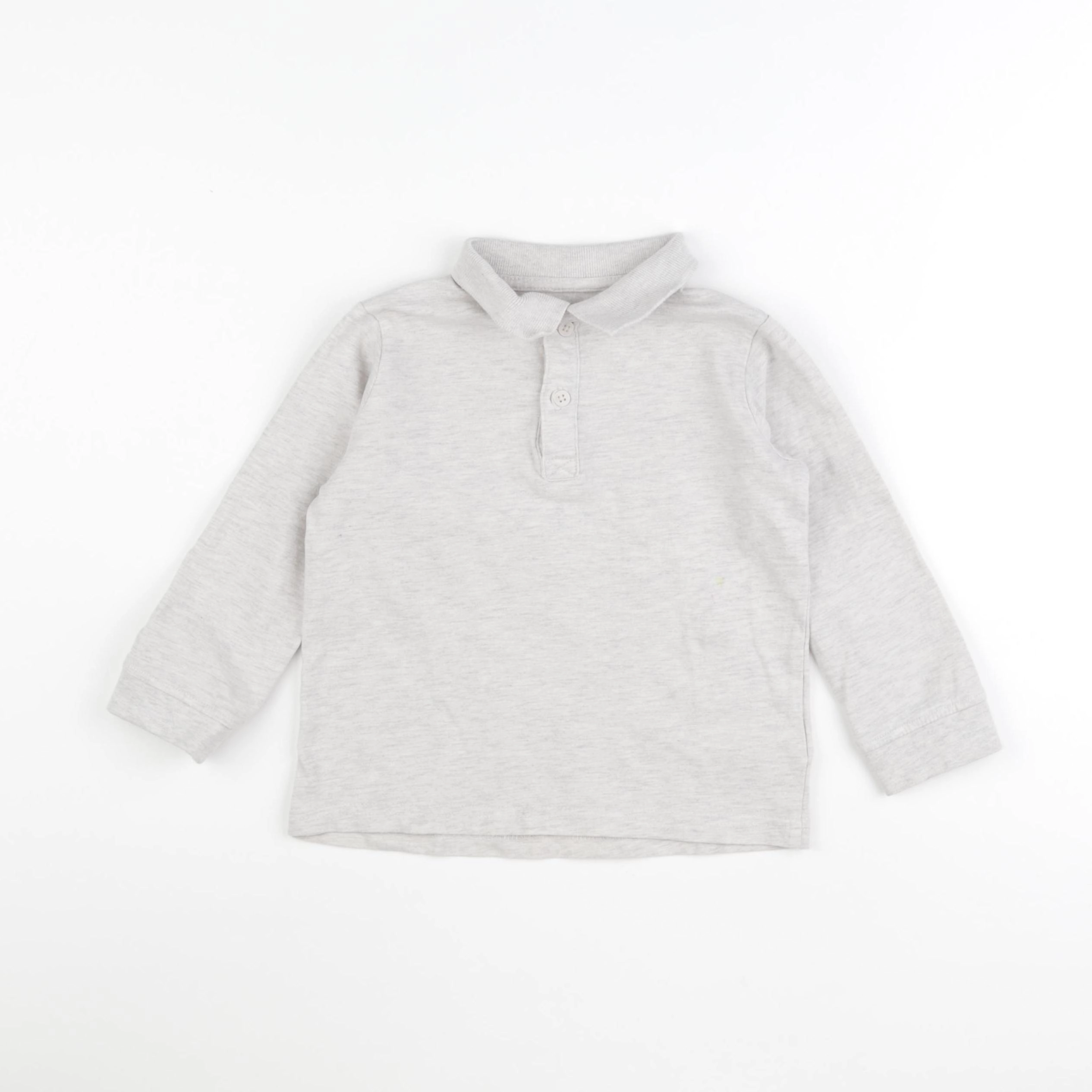 Vertbaudet - polo gris - 4 ans