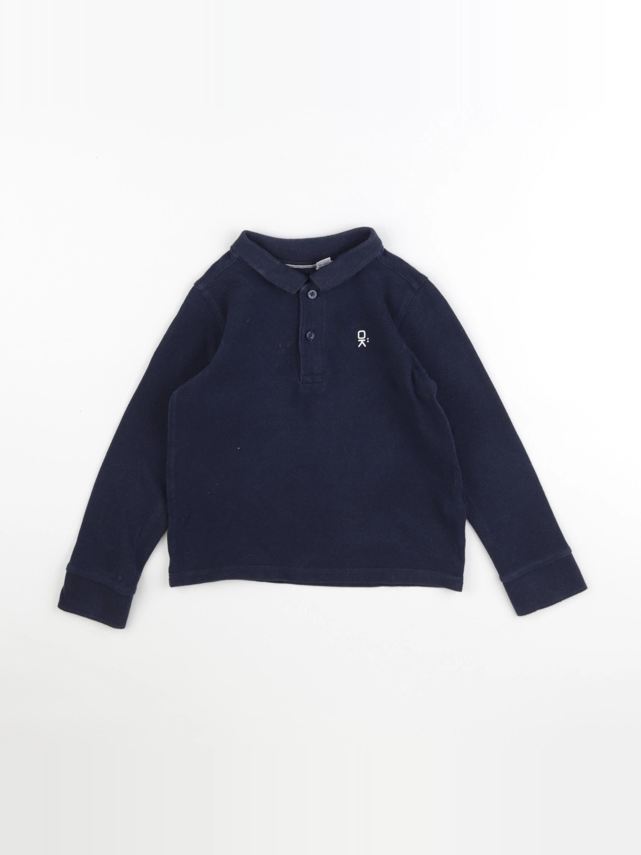 Okaidi - polo bleu - 4 ans