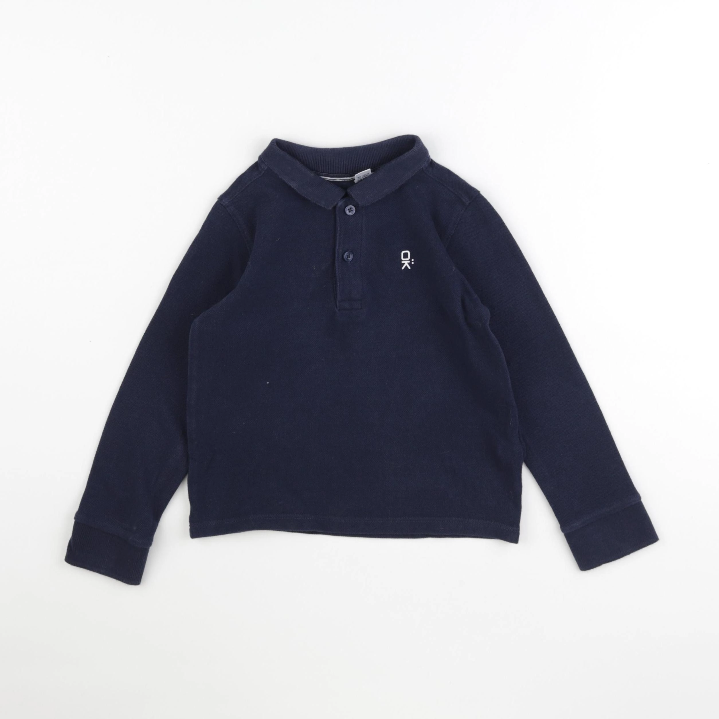 Okaidi - polo bleu - 4 ans