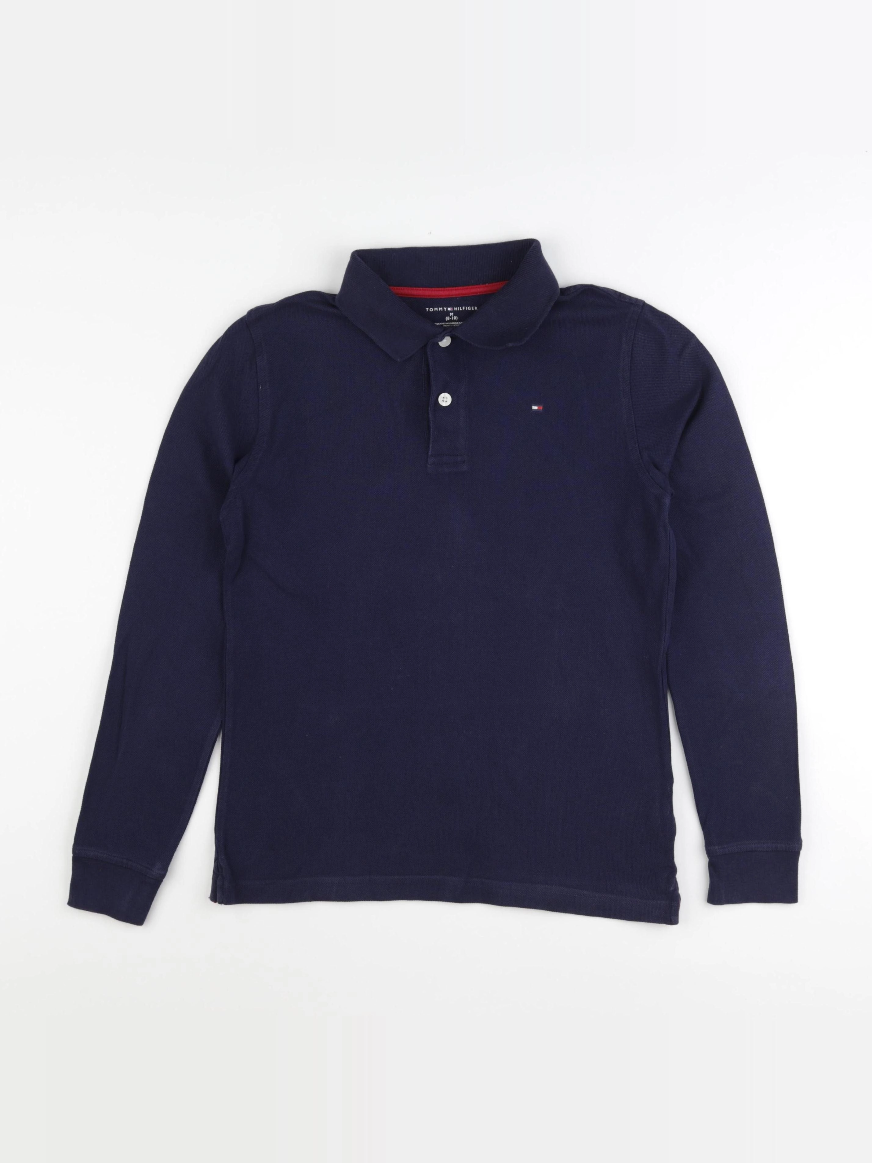 Tommy Hilfiger - polo bleu - 8/10 ans