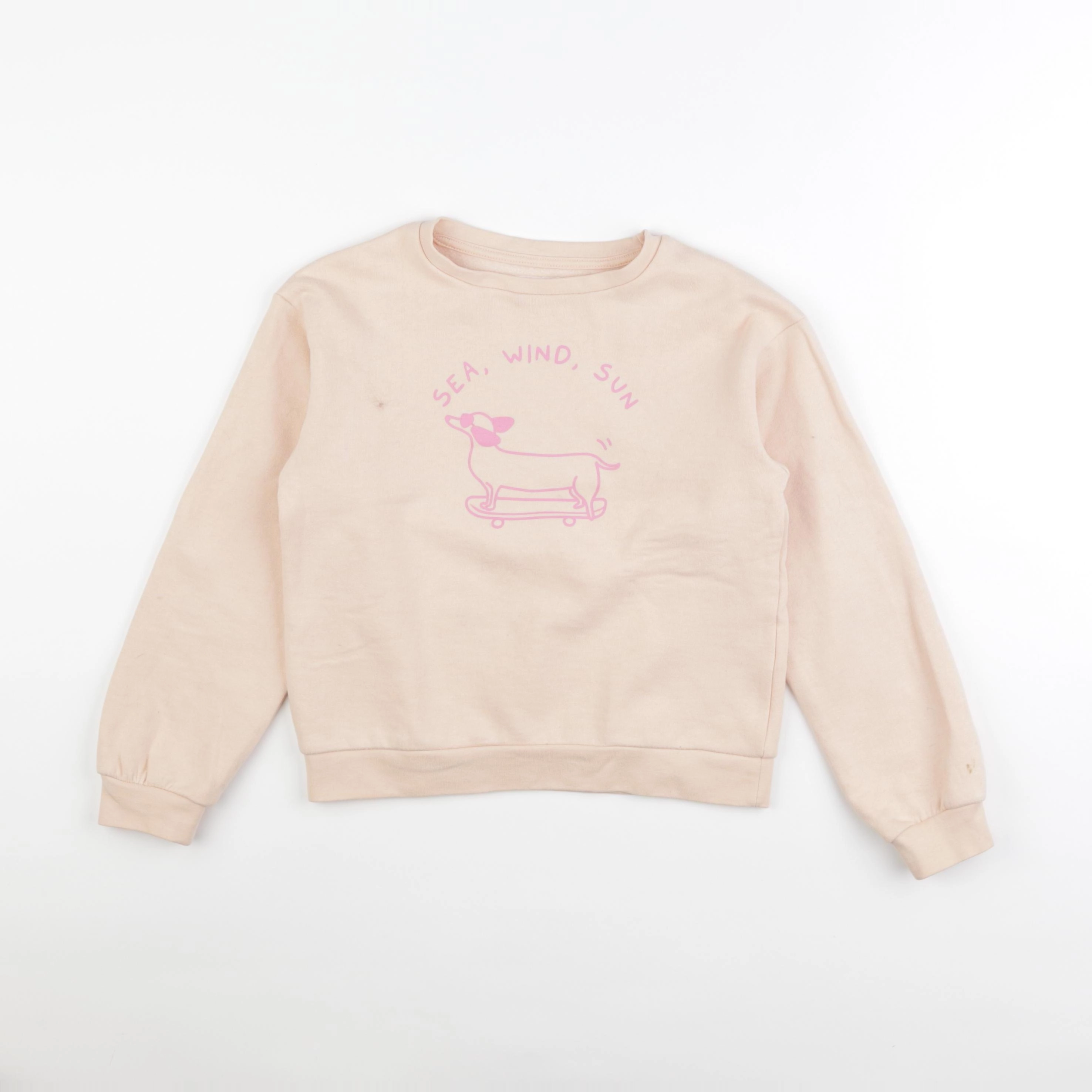 Vertbaudet - sweat rose - 8 ans