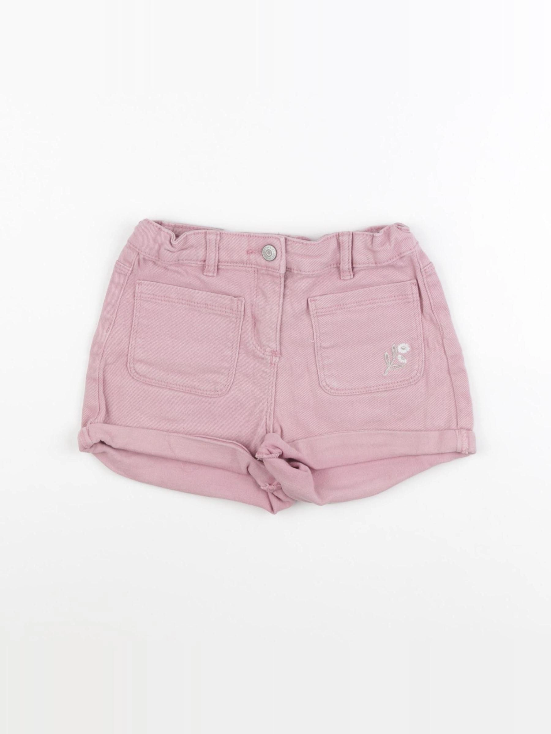 Vertbaudet - short rose - 7 ans