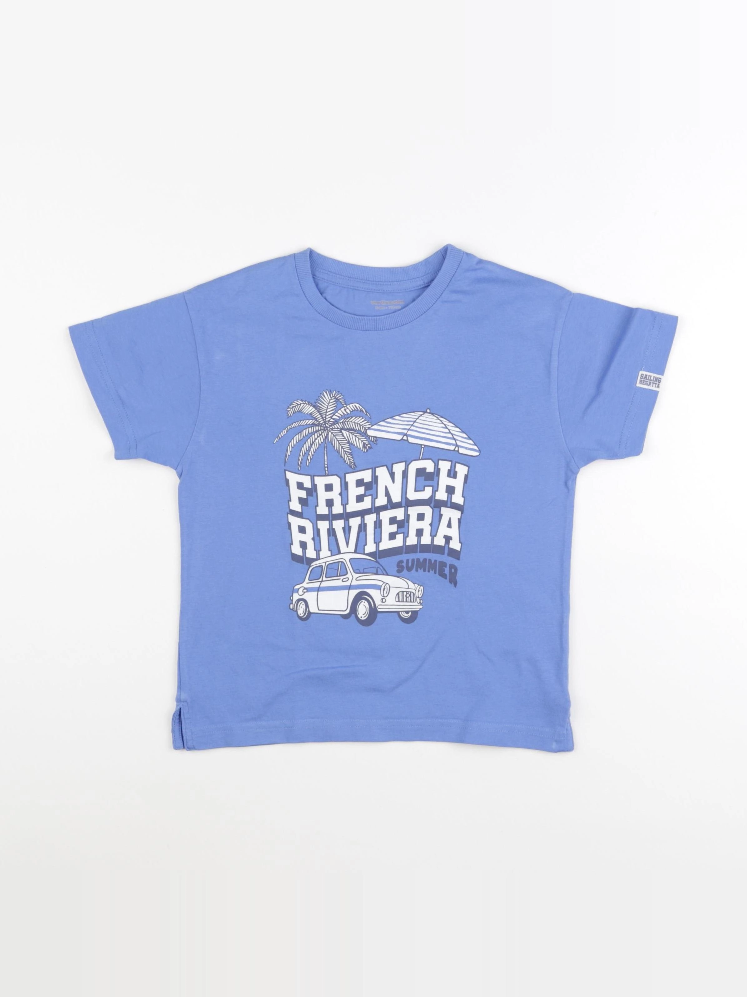 Vertbaudet - tee-shirt bleu - 6 ans