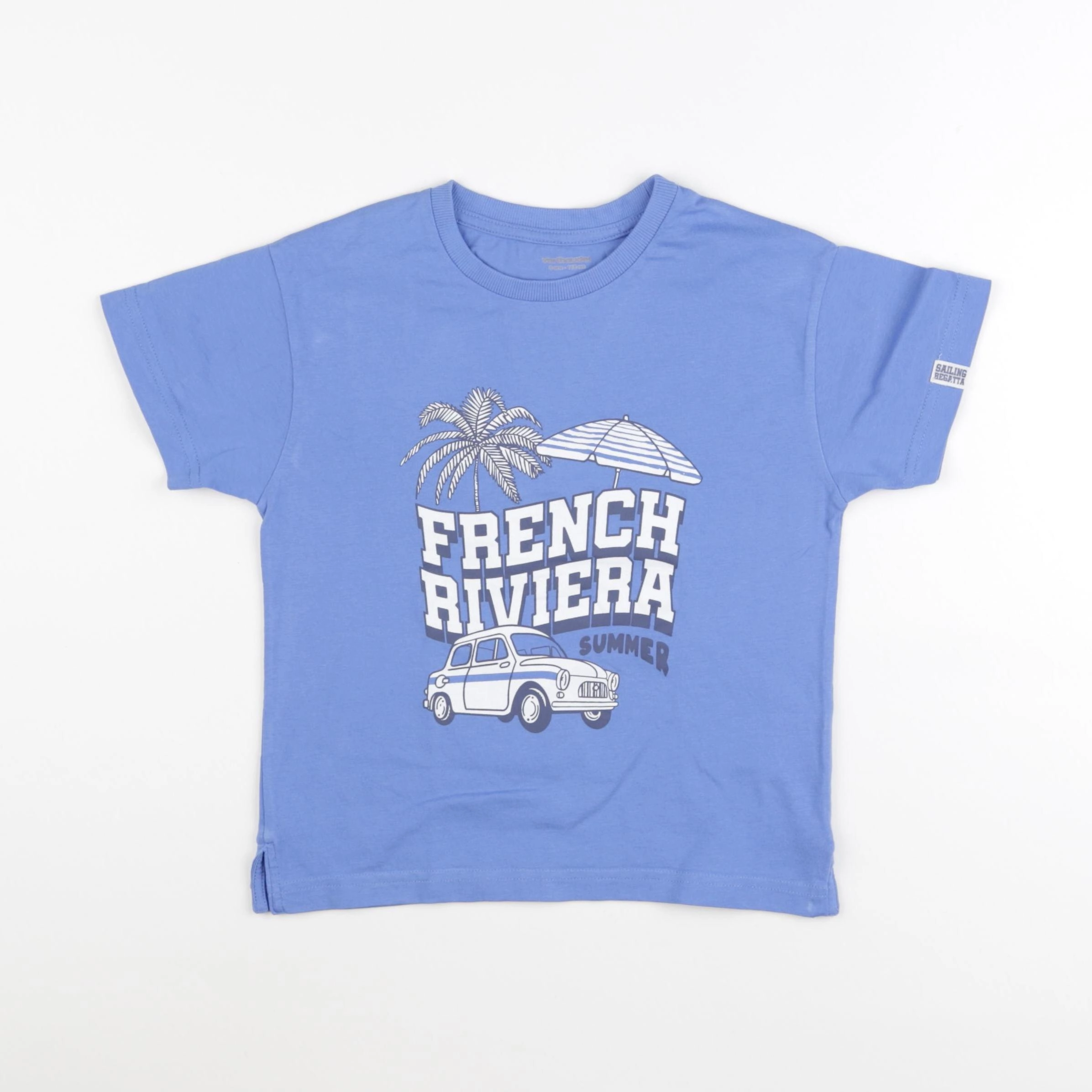 Vertbaudet - tee-shirt bleu - 6 ans
