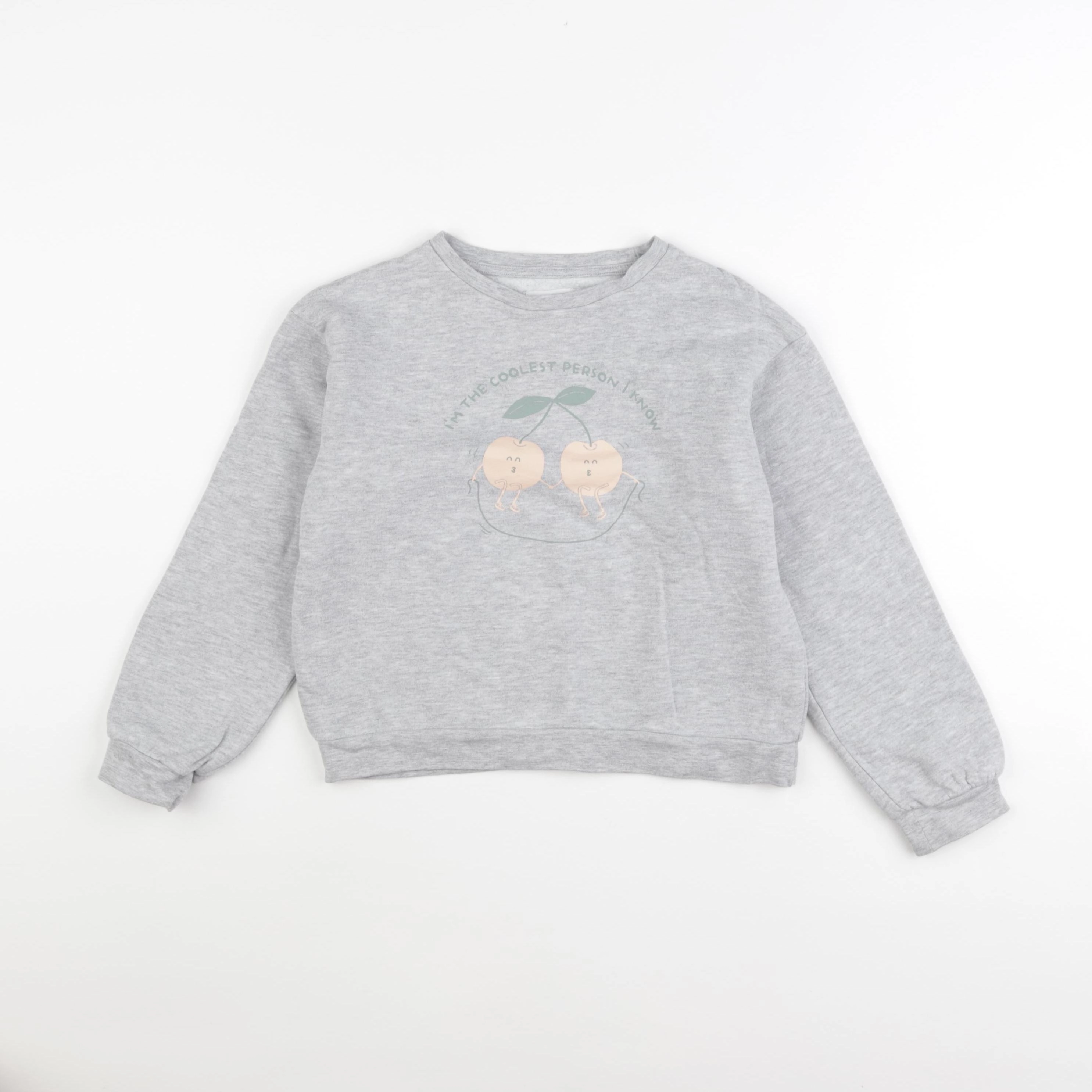 Vertbaudet - sweat gris - 8 ans
