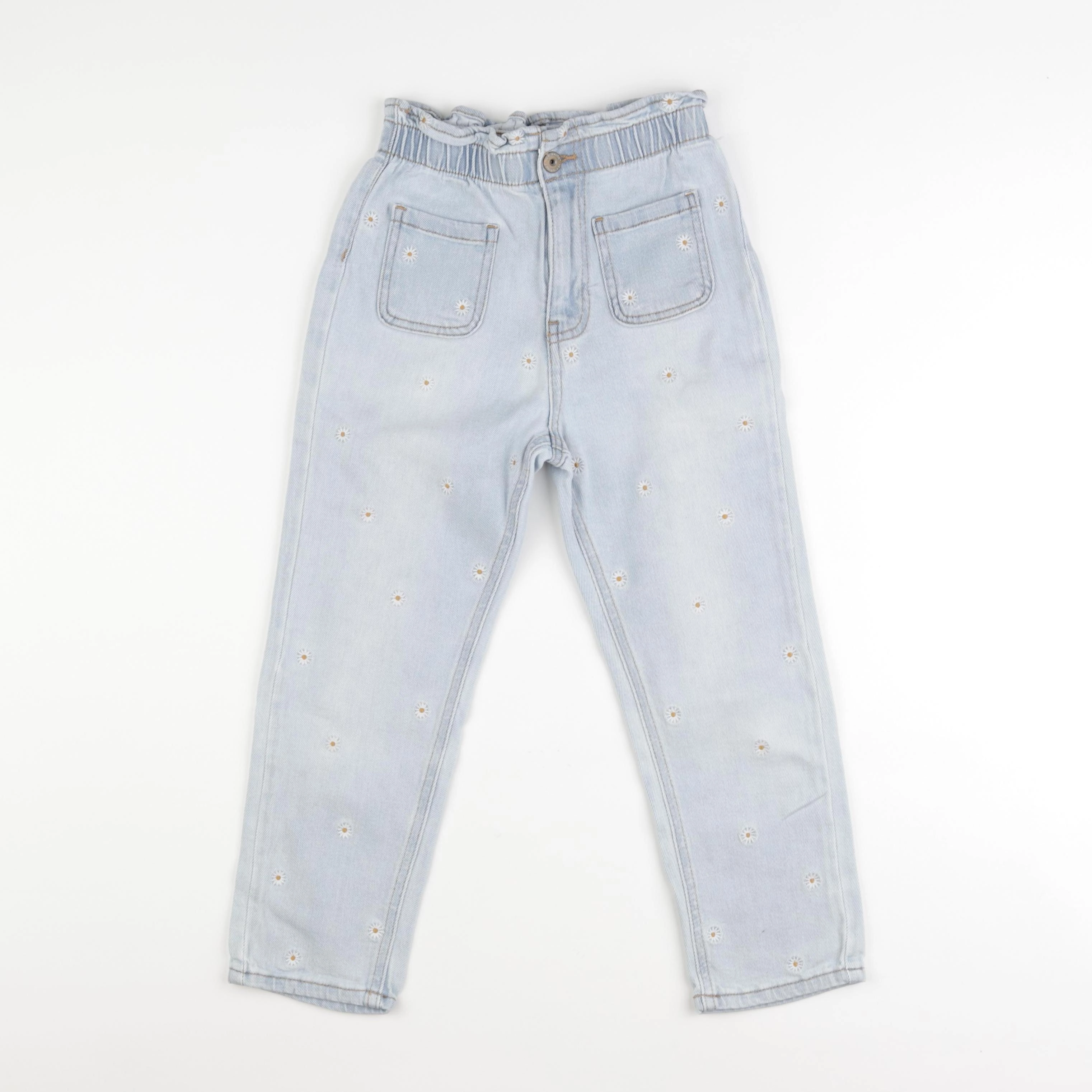 Vertbaudet - pantalon bleu - 7 ans