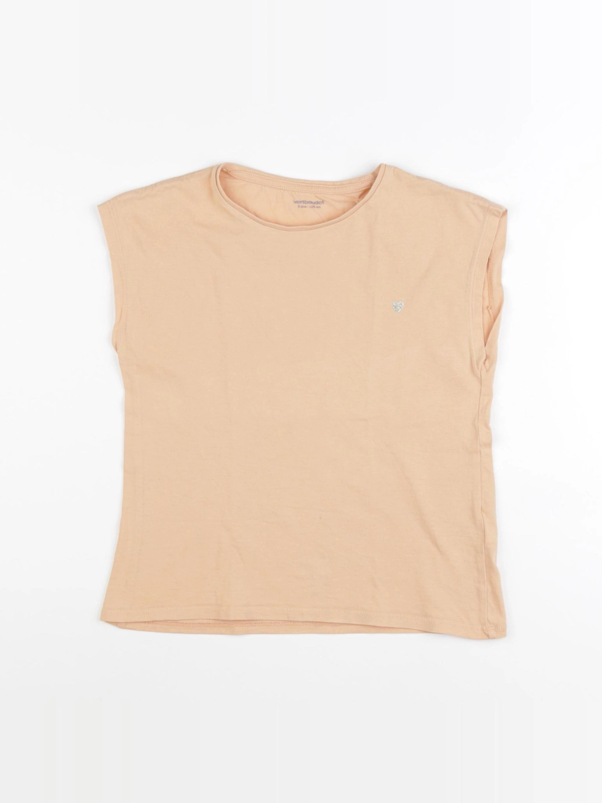 Vertbaudet - tee-shirt orange - 8 ans
