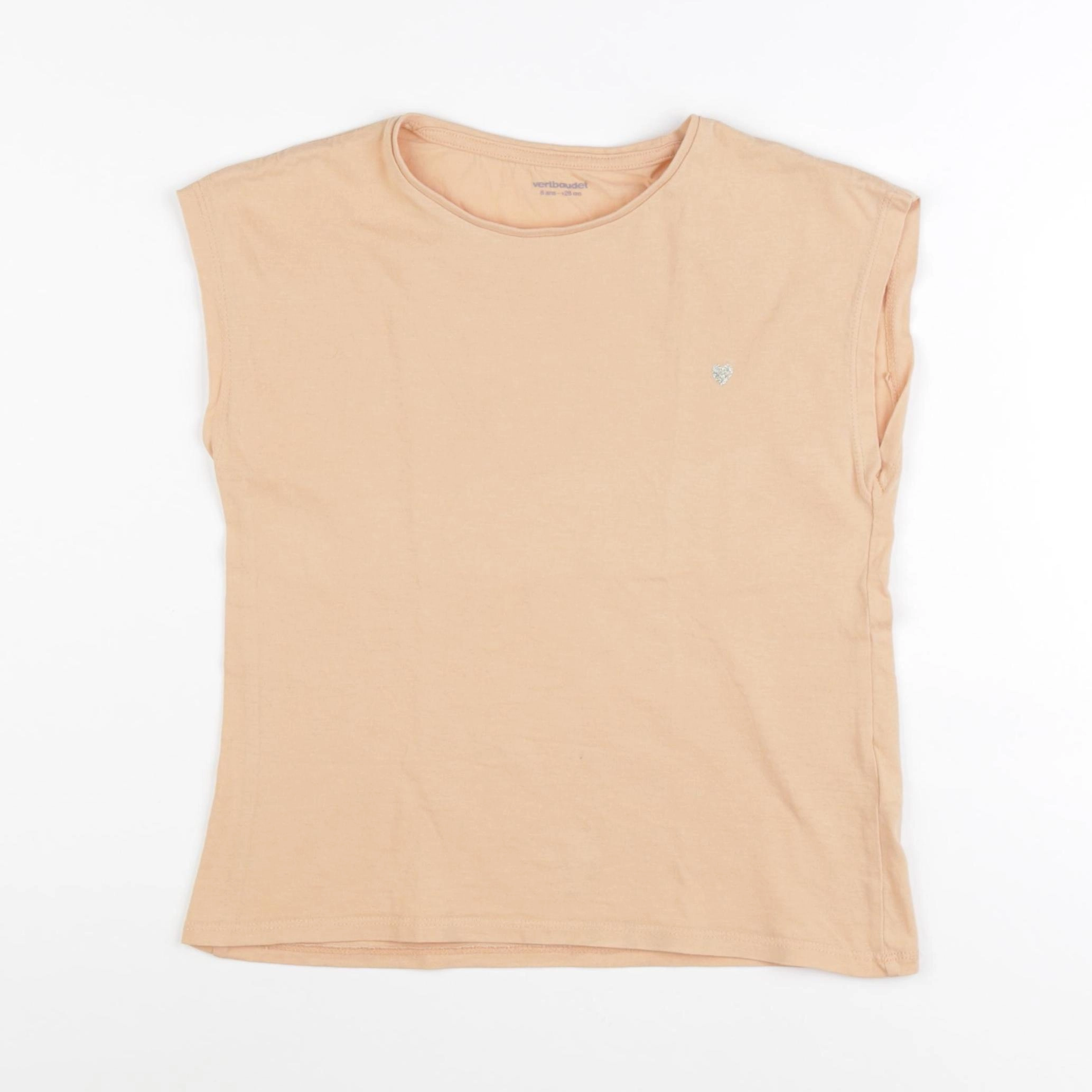 Vertbaudet - tee-shirt orange - 8 ans