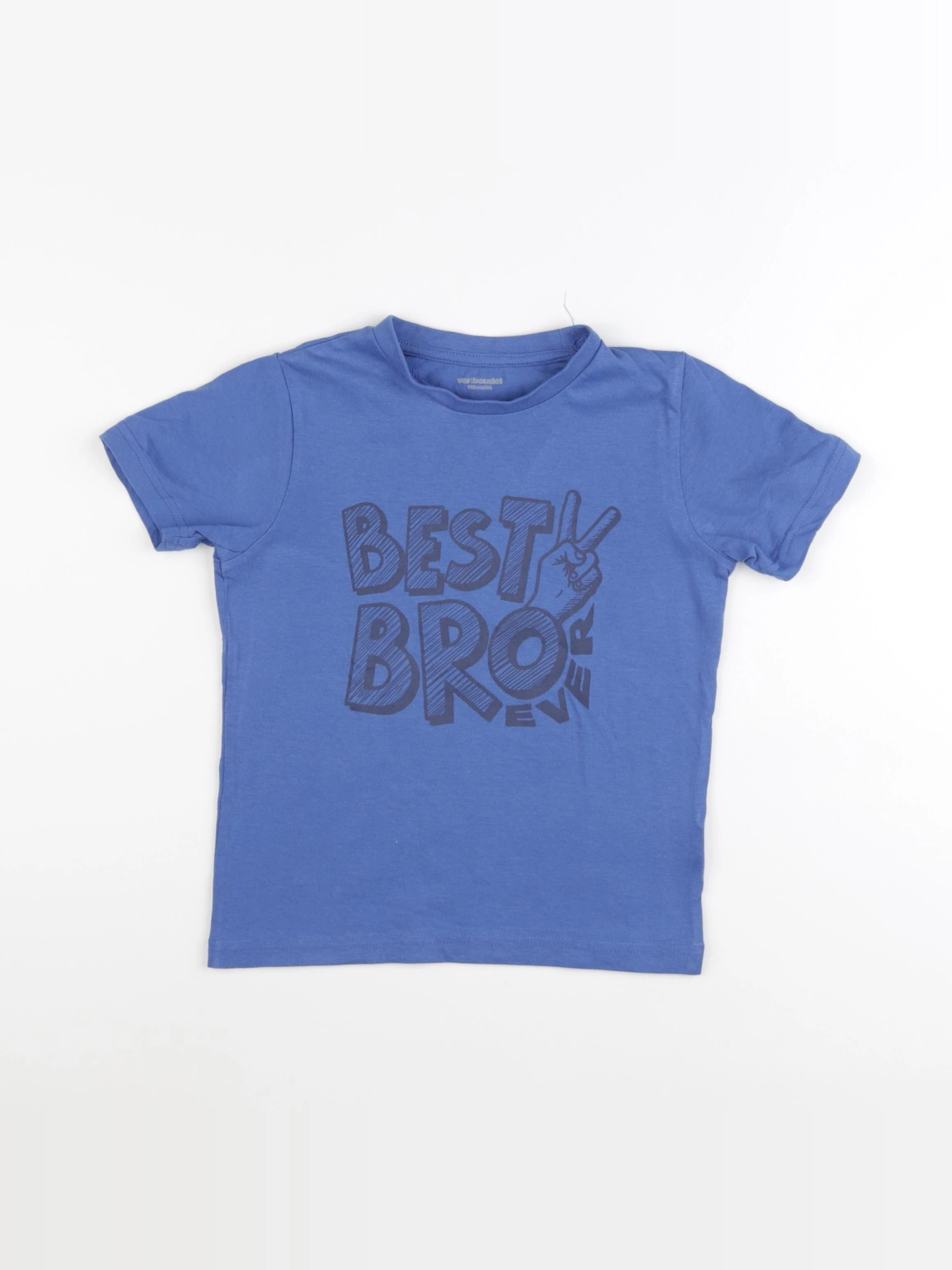 Vertbaudet - tee-shirt bleu - 6 ans